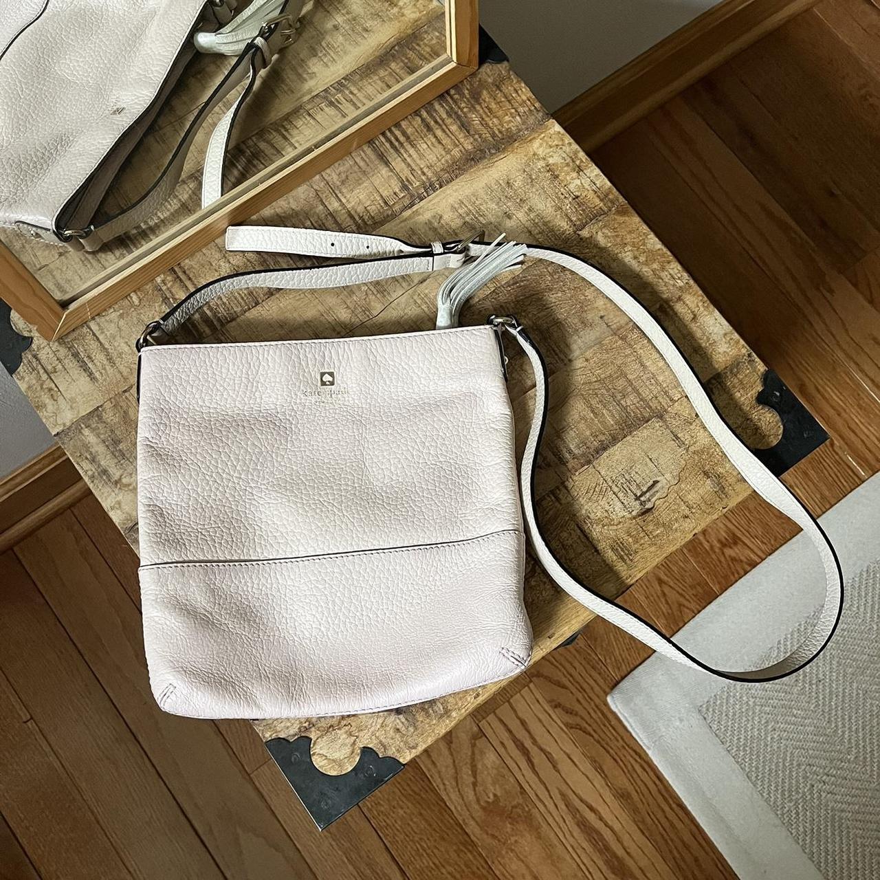 Kate Spade Light Pink Crossbody Leather Bag Color... Depop