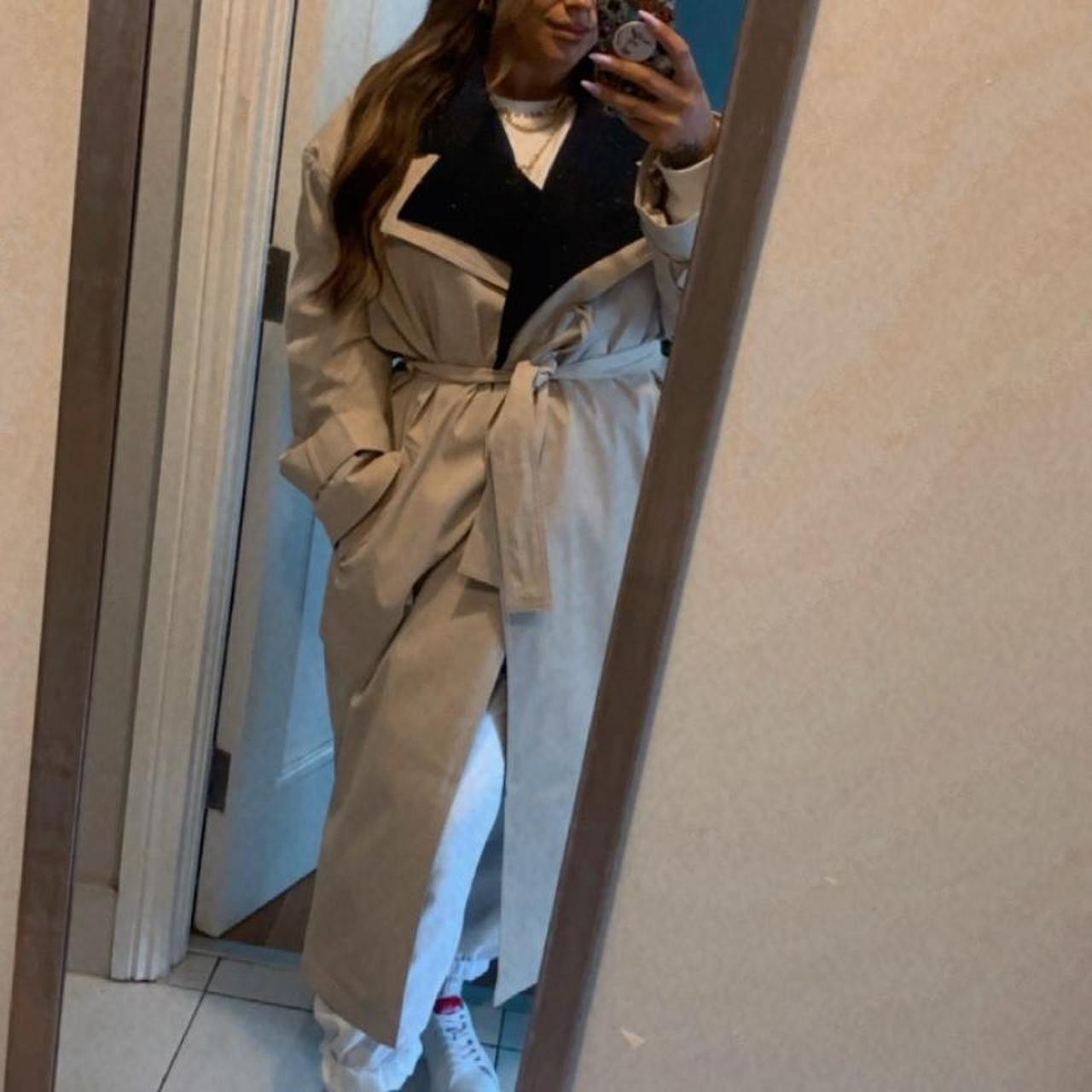 ASOS trench coat with colour block As Depop