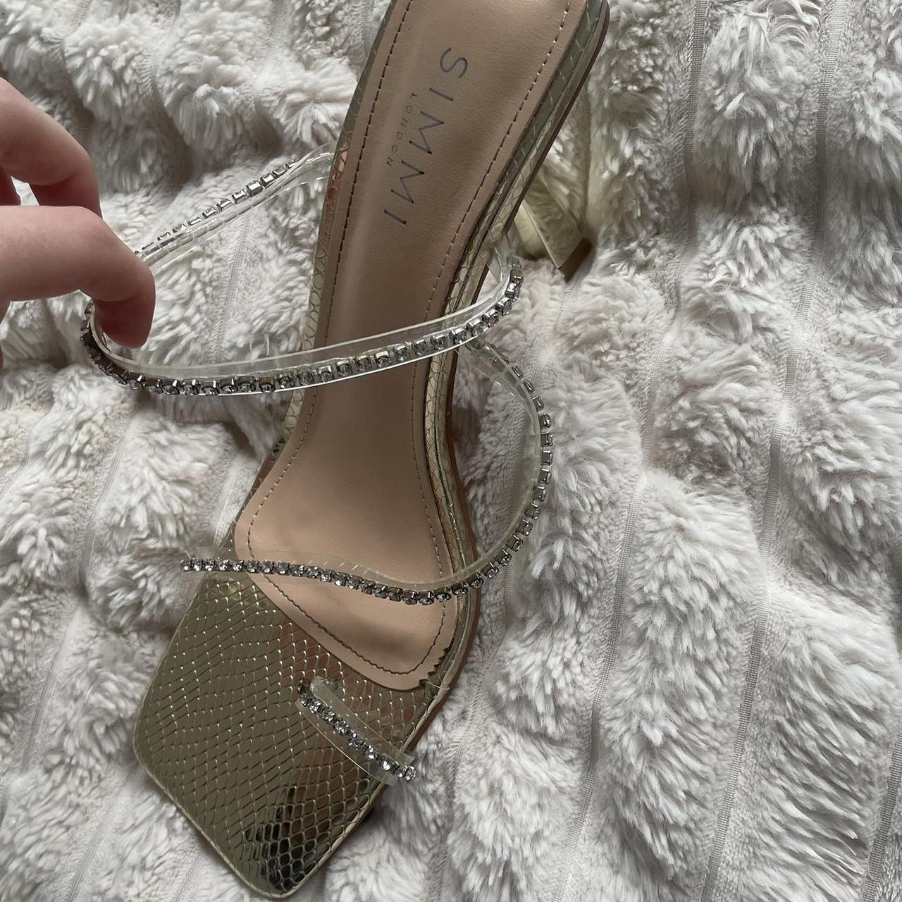 simmi white heels