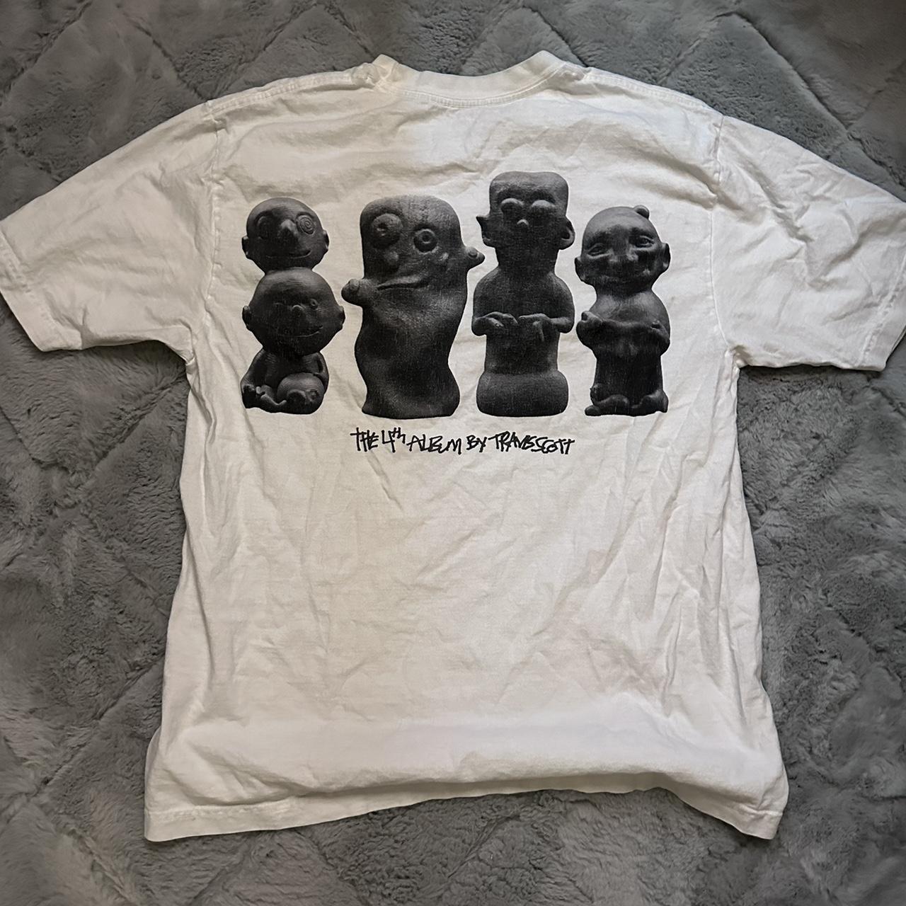 Utopia Travis Scott Tee B1 White Large - Depop
