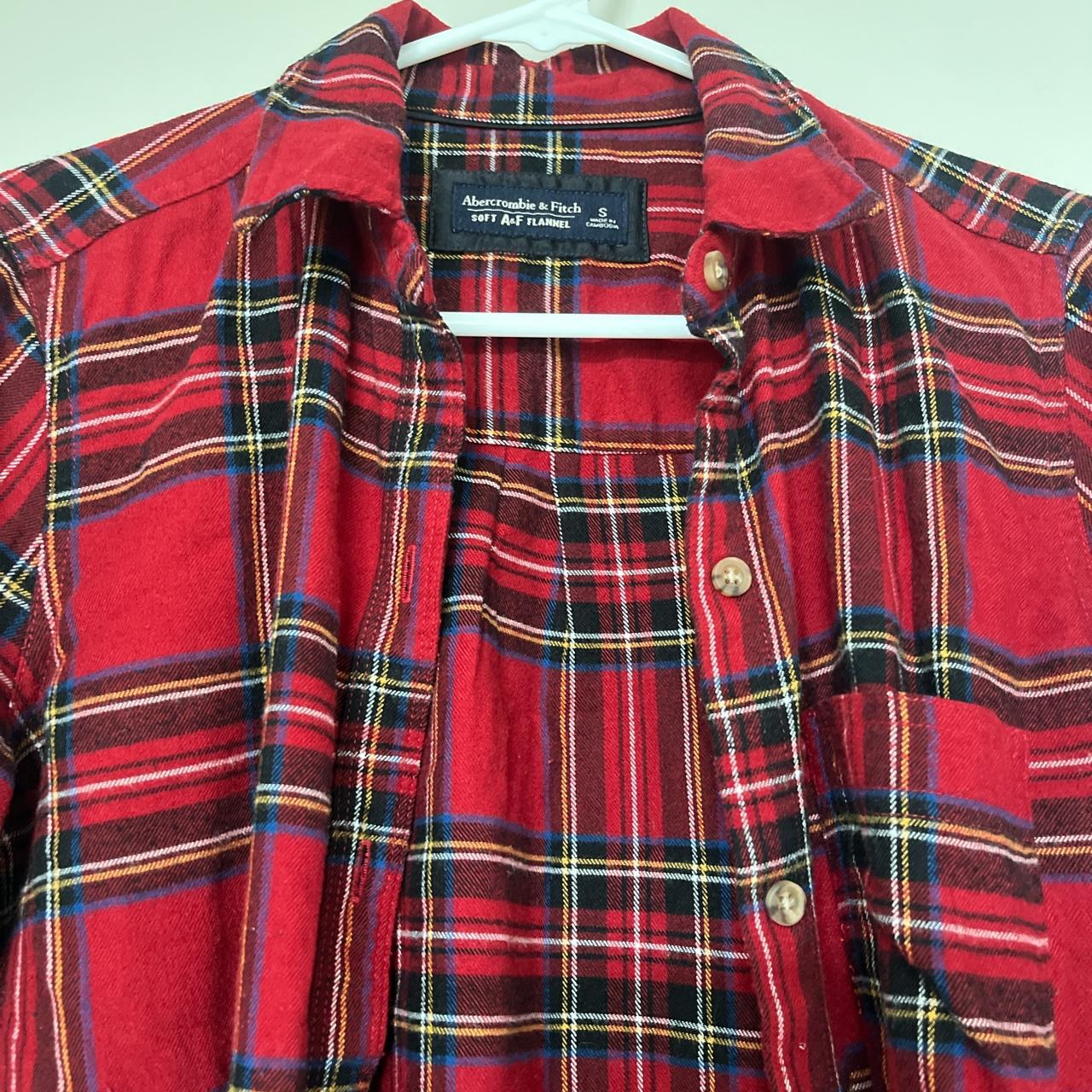A&F Dark Flannel Shirt