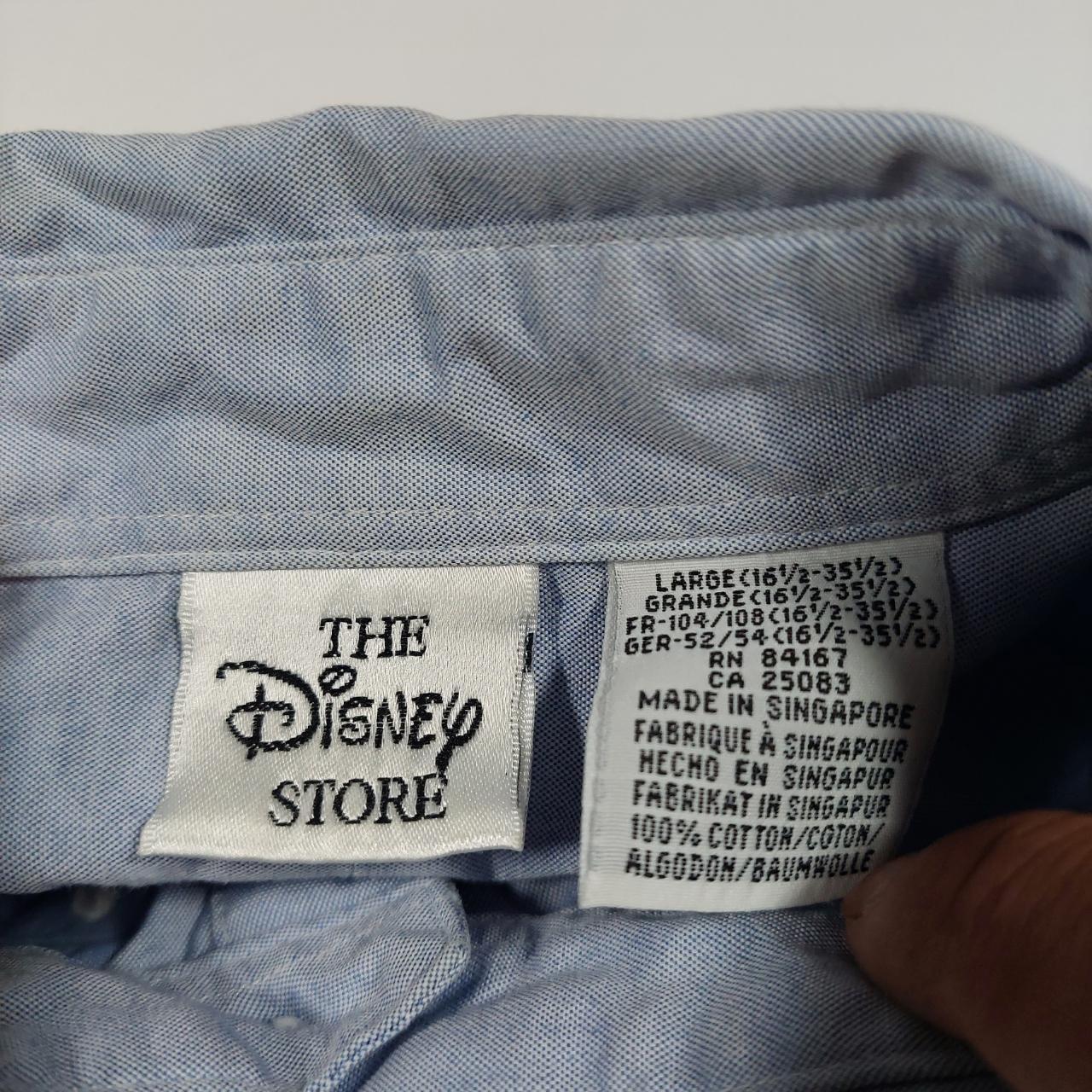 90s Disney Mickey Mouse Button Up Measurements Pit... - Depop