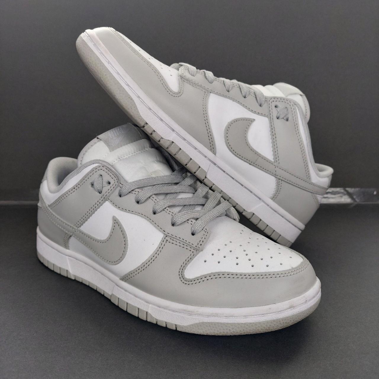 Nike SB Dunk Low Grey Fog Size 9 Gently Used Item... - Depop