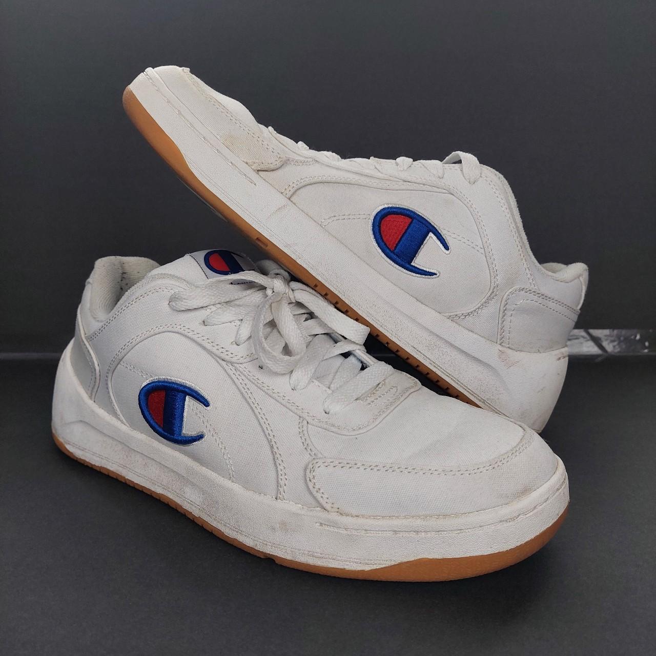 Champion white sales leather shoes