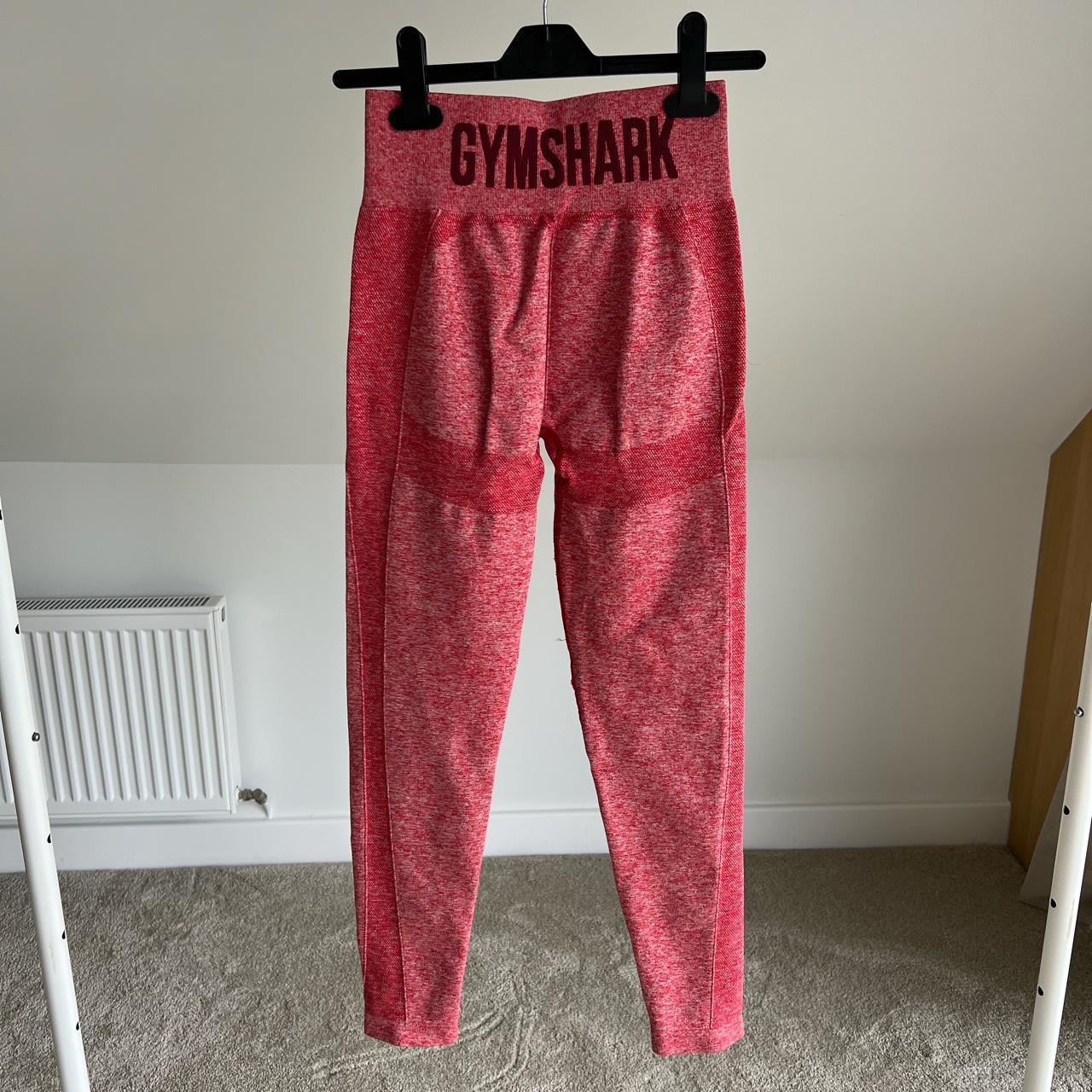 GYMSHARK Flex High Waisted Leggings Red Marl Depop