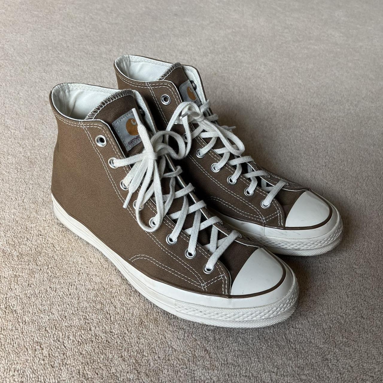 Carhartt x Converse Hamilton Brown and... - Depop