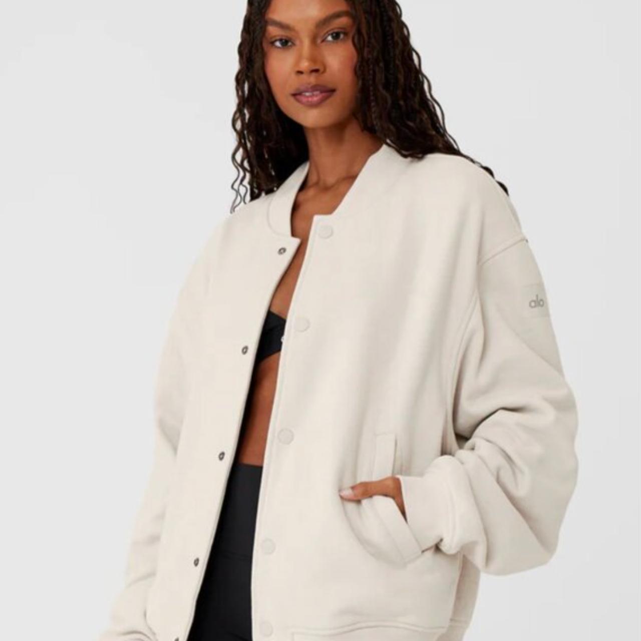 ALO YOGA Airbrush ribbed stretch-jersey corset jacket | NET