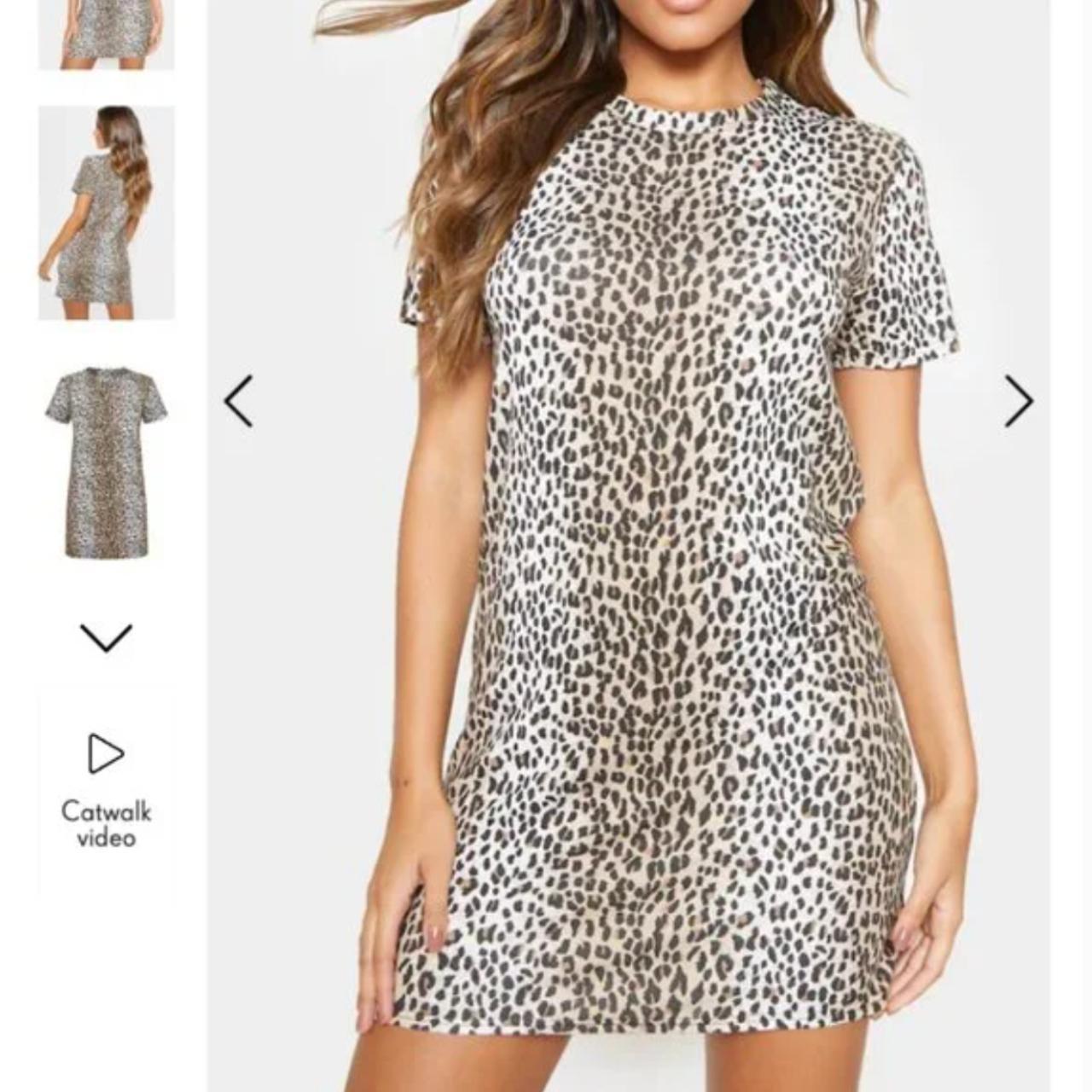 Prettylittlething leopard dress best sale