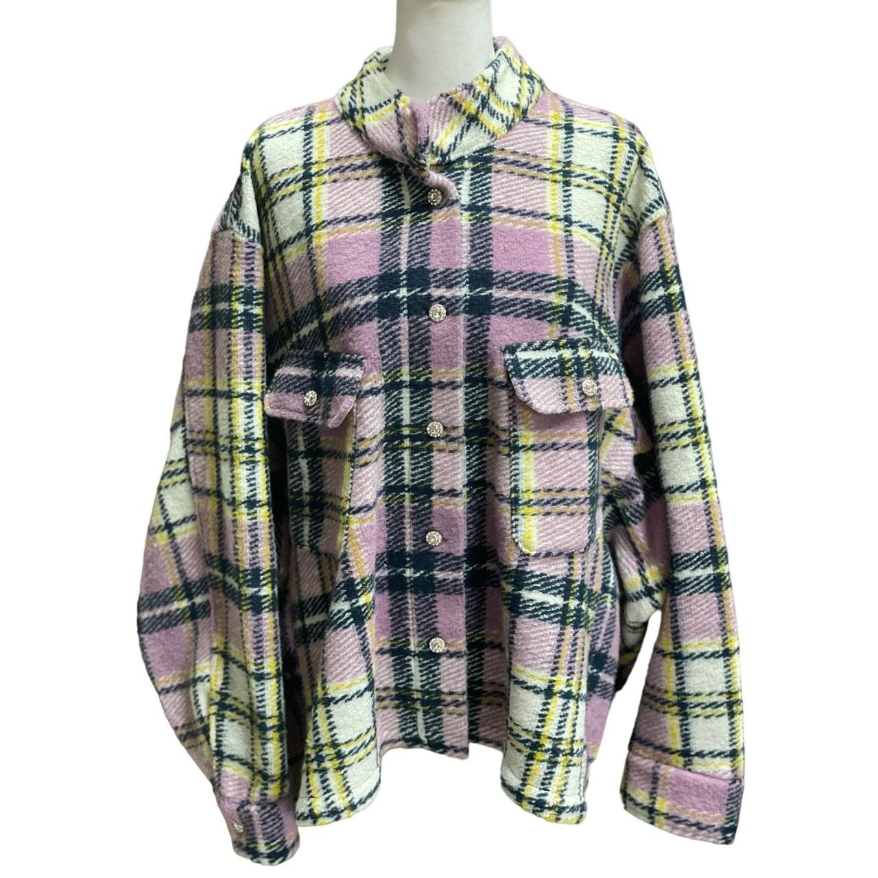 Depop Zara Oversized Plaid Jacket ZARA Oversized Plaid Shacket