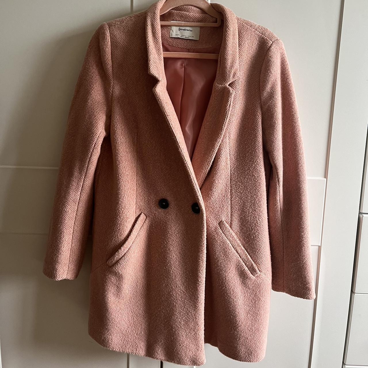 Stradivarius Pink Blazer Size L Brand new x Depop