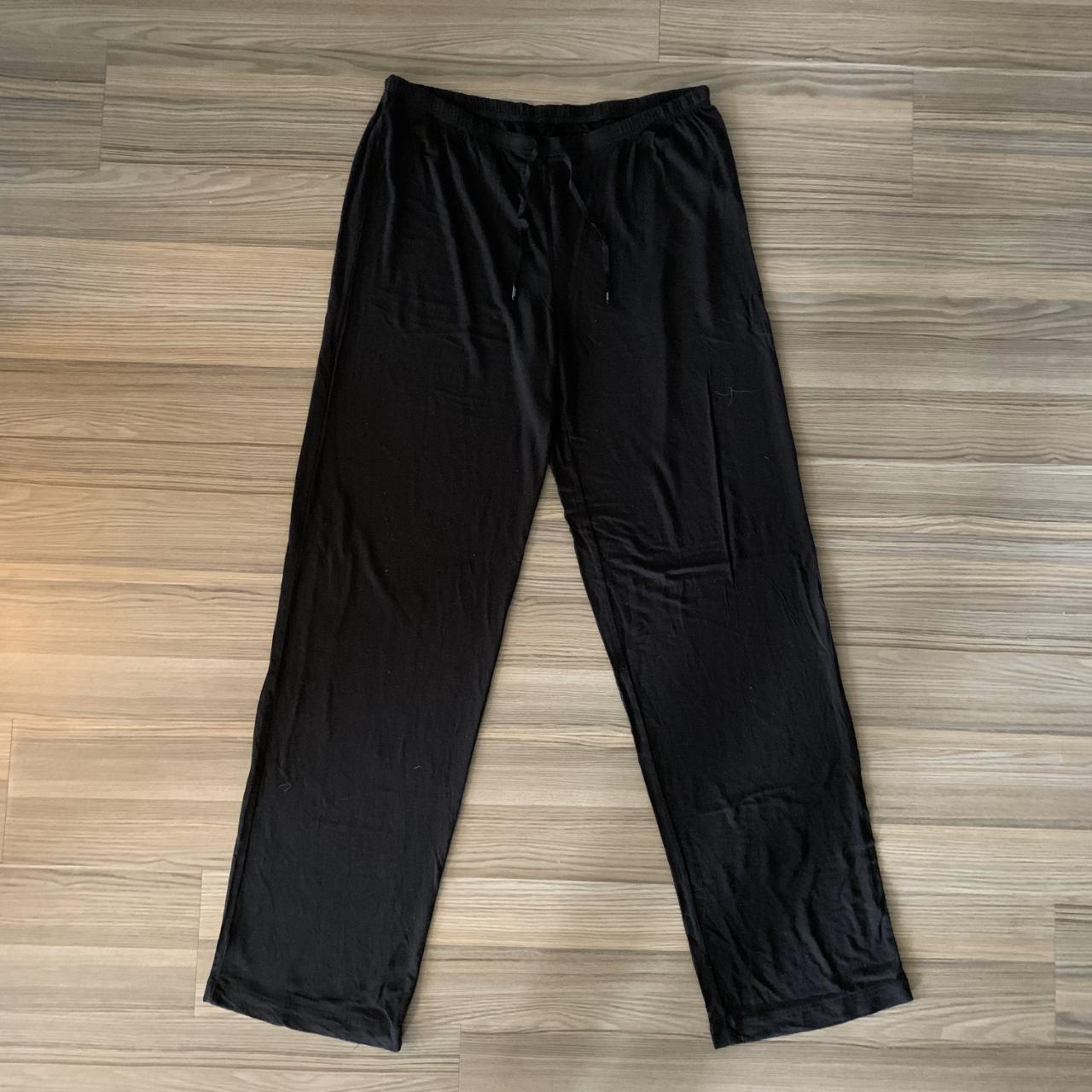 DKNY City Essentials Draped Lounge Pants Black Size... - Depop