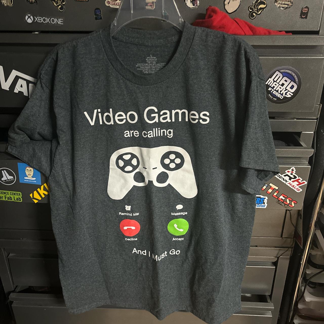 Ironic Gamer Video Games are calling Tee For real... Depop