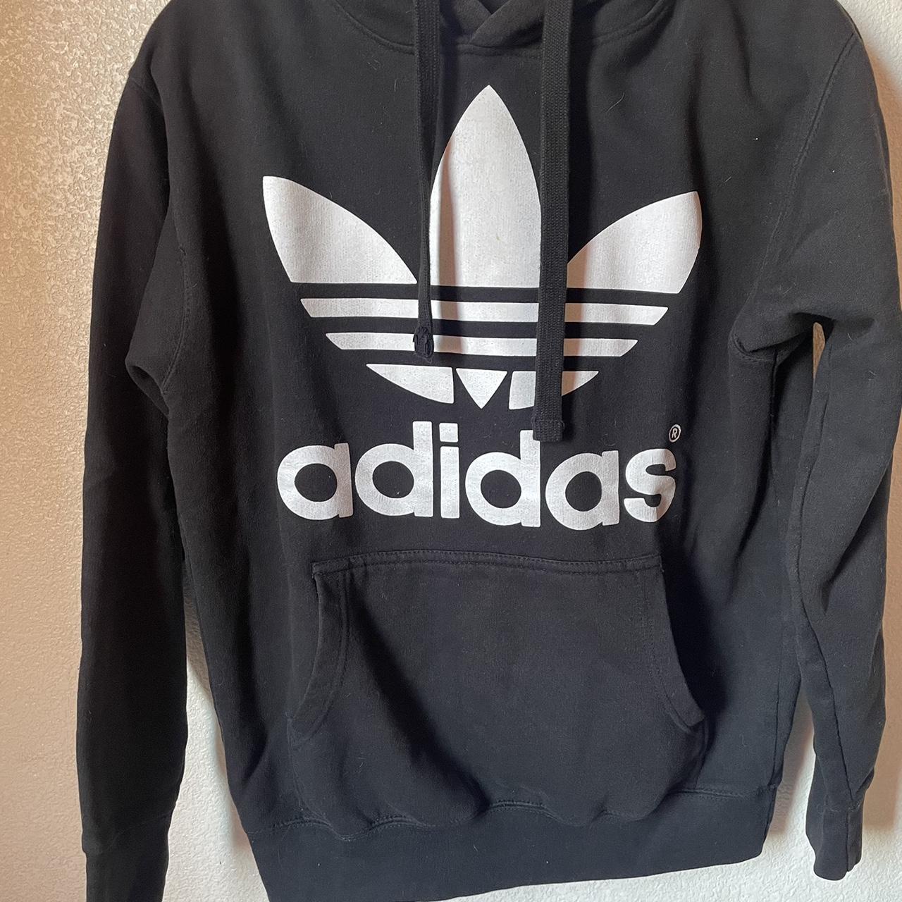 Adidas black and white hoodie worn a couple times