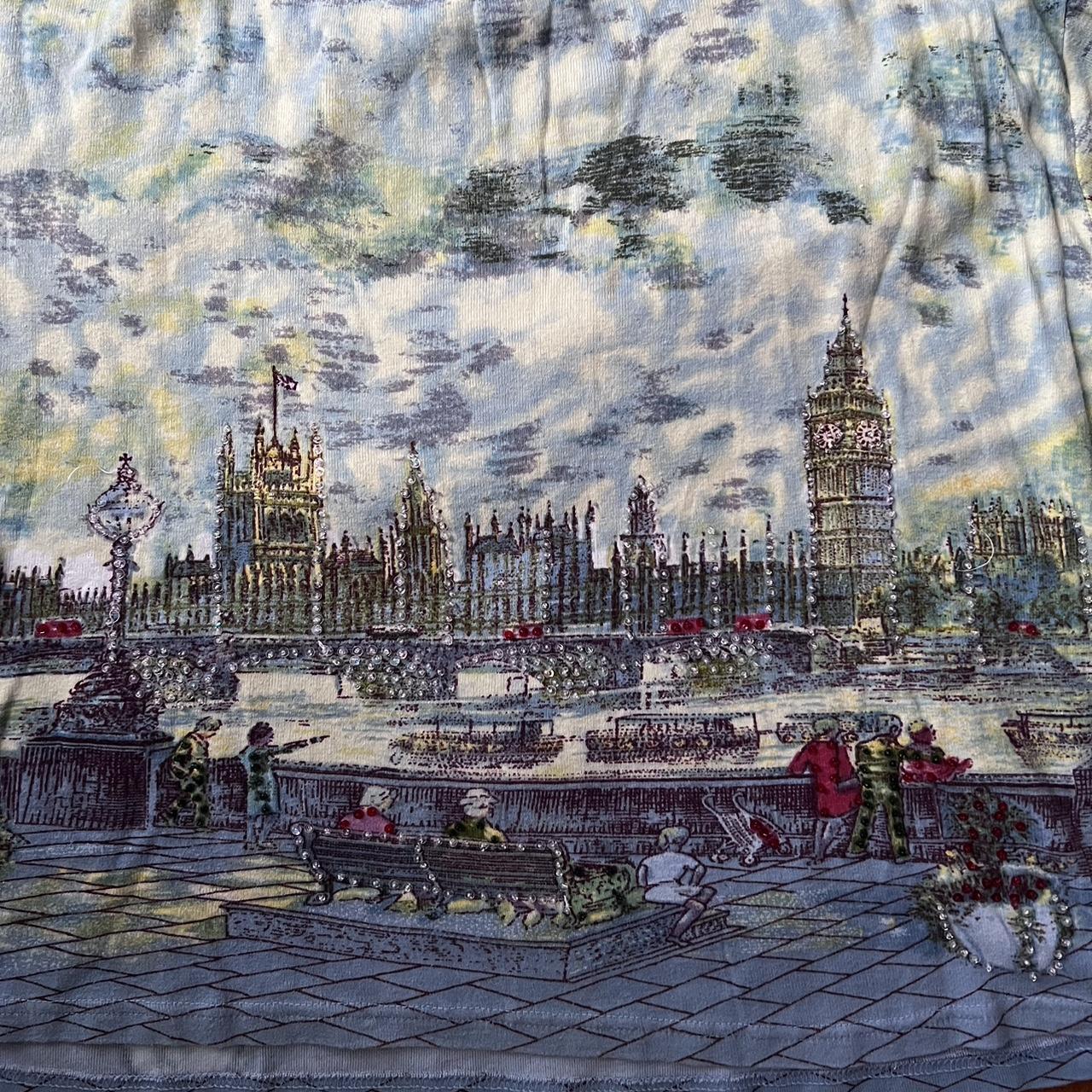 london / paris vintage landscape scenery tee this is... - Depop