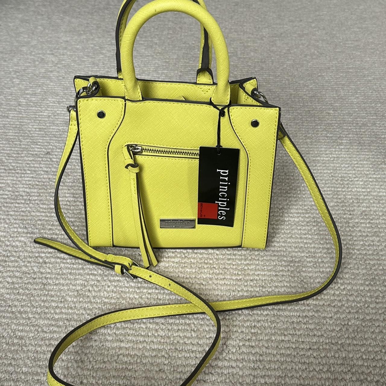 Debenhams depuffed yellow handbags