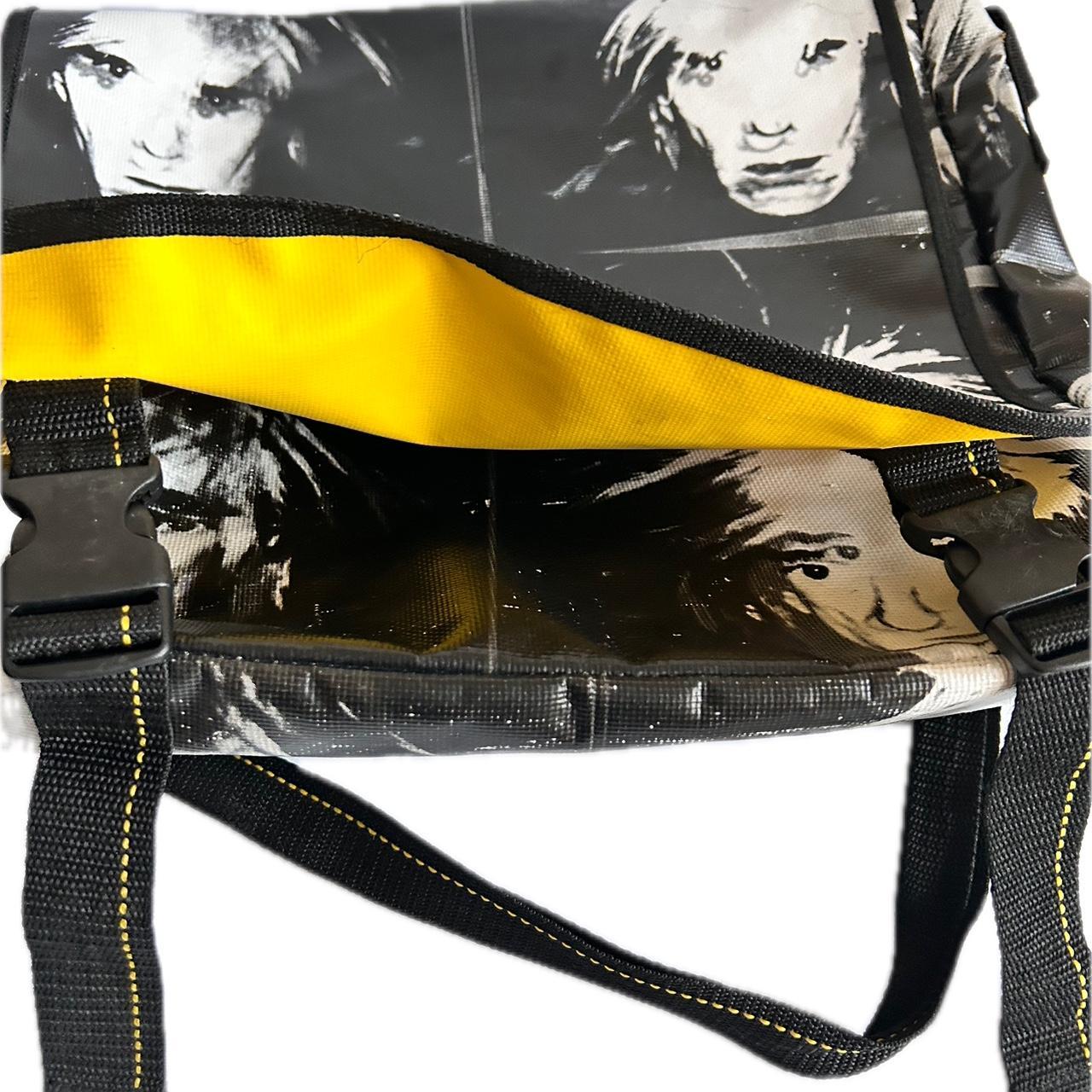 RARE ANDY WARHOL MESSENGER BAG CLASSIC BLACK, WHITE | Depop