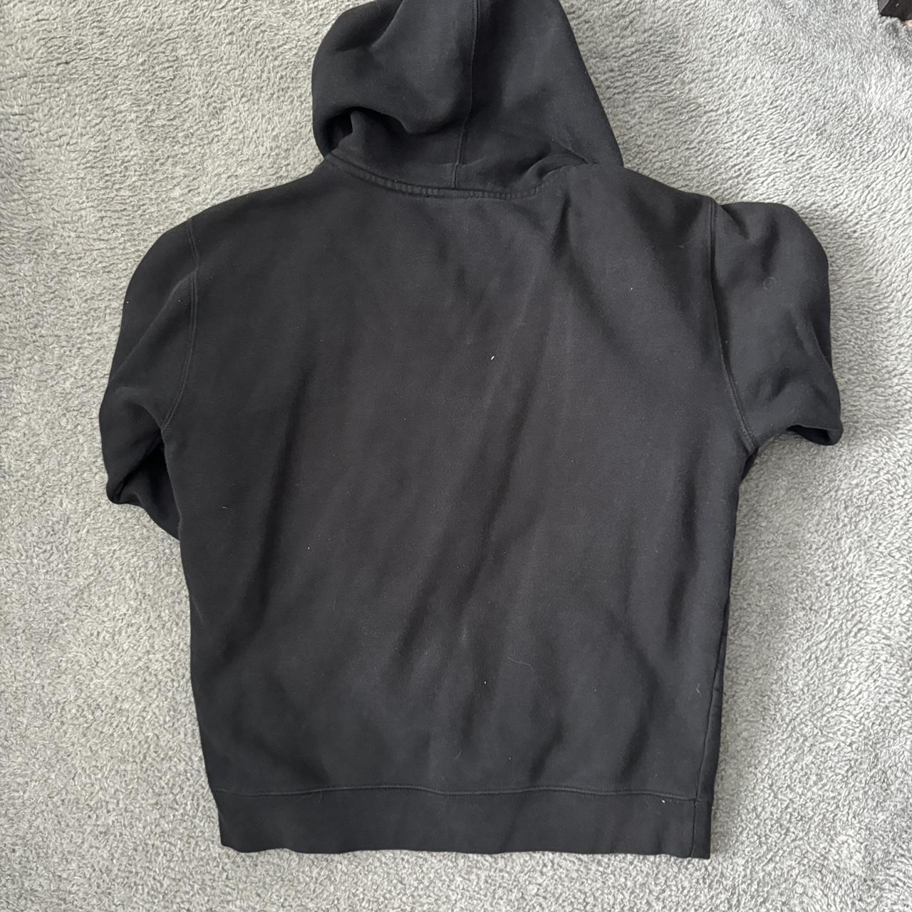 Small black Thrasher zip-up hoodie well worn - Depop