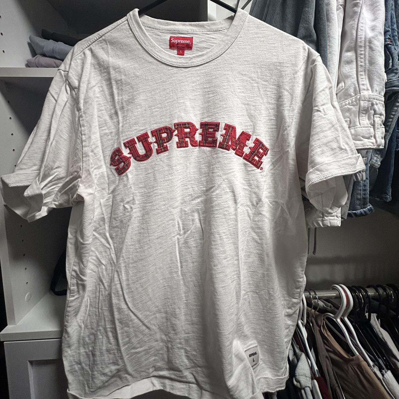 Supreme 2024 Plaid applique tee