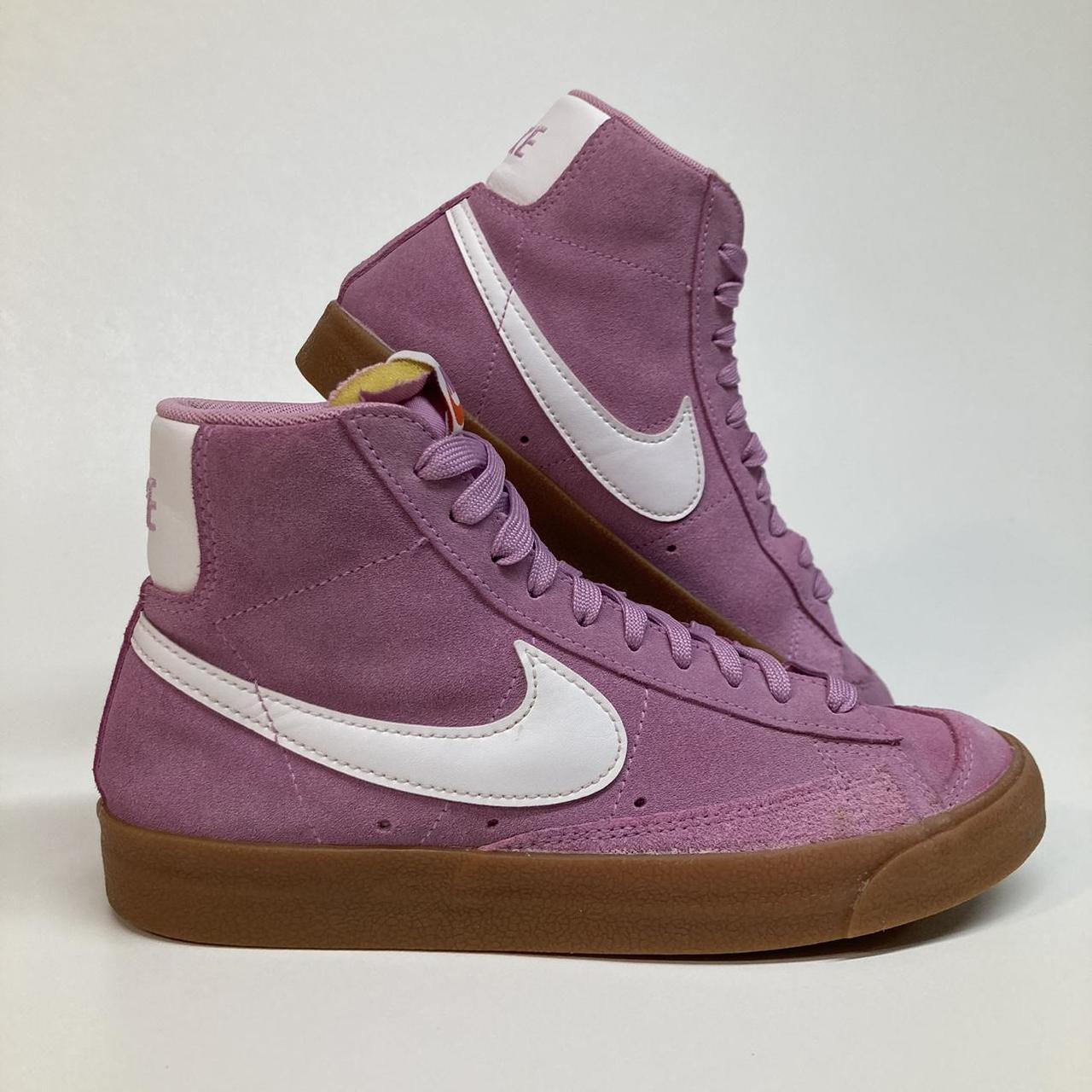 nike blazer high womens purple