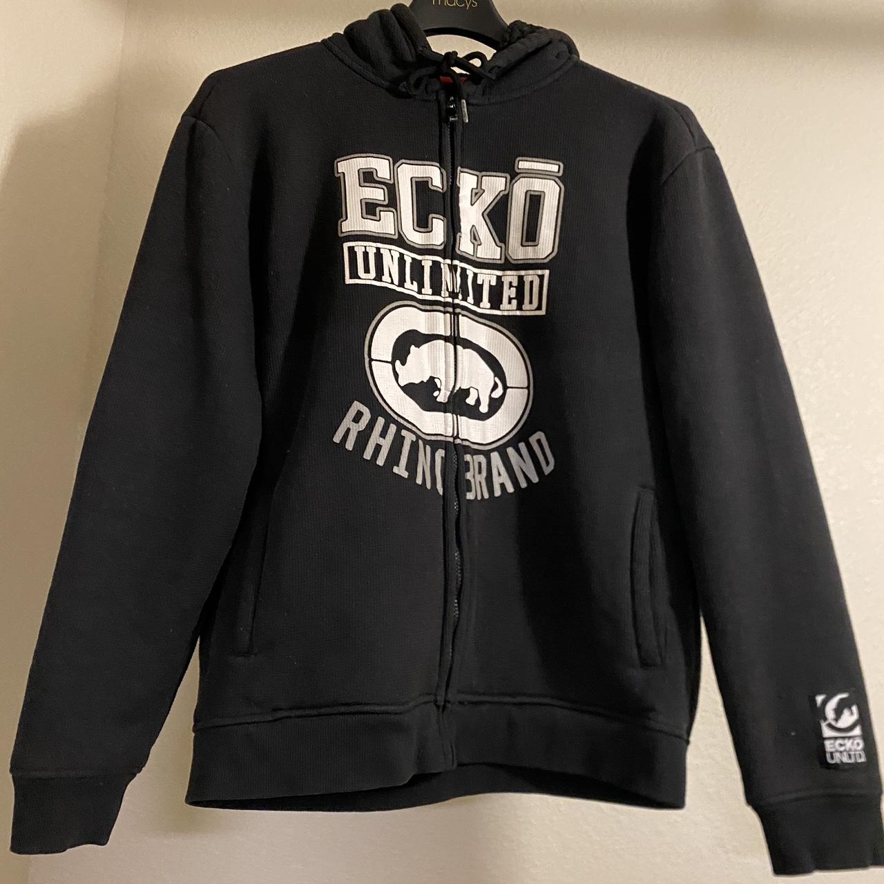 ECKO UNLTD ZIP UP HOODIE Size L Ecko Unltd y2k