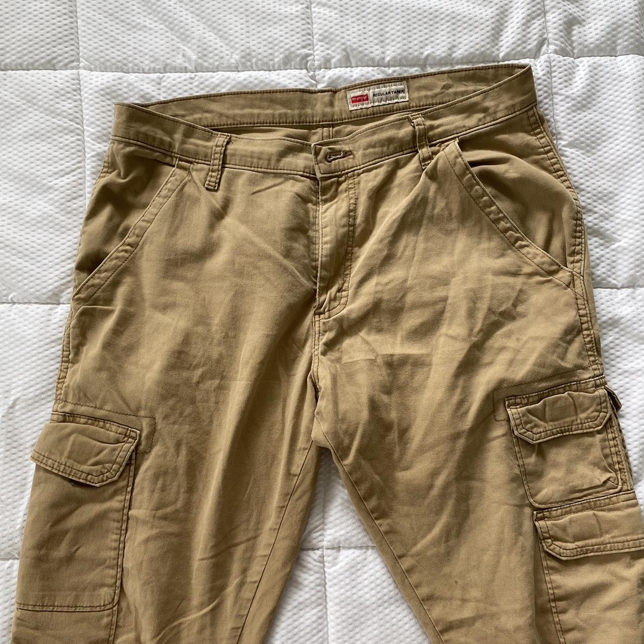 WRANGLER regular taper men’s cargo pants - Depop