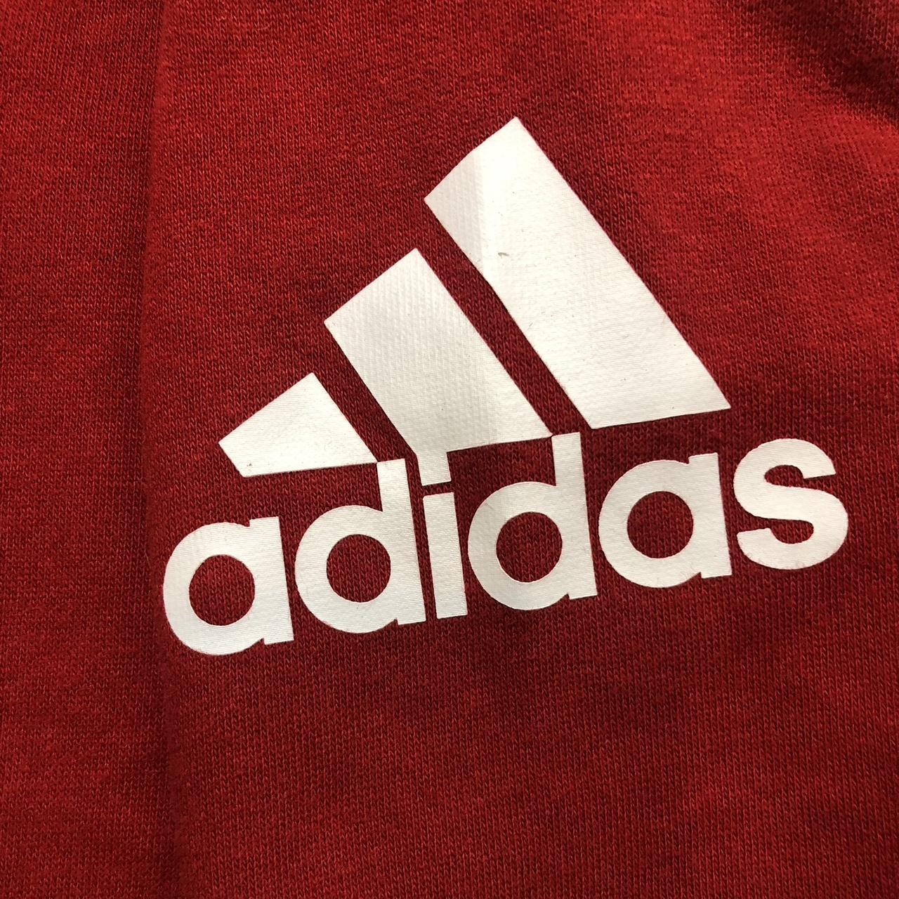 Adidas Canada zip up hoodie in red. Measurements,... - Depop