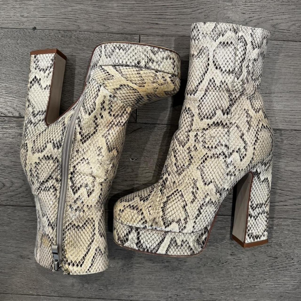 Pretty little thing snakeskin boots best sale