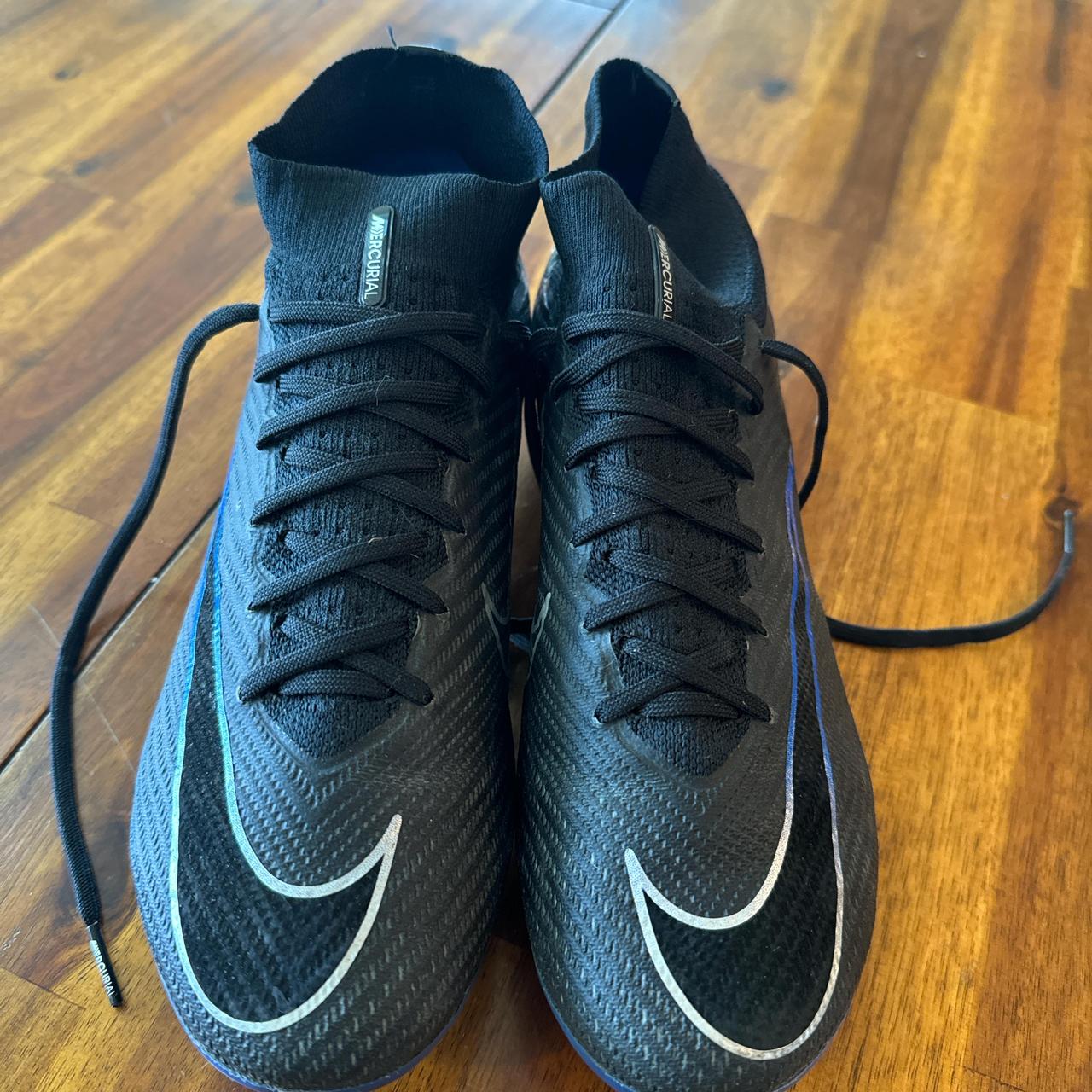 Nike Mercurial Vapor 13 black and blue soccer. Depop