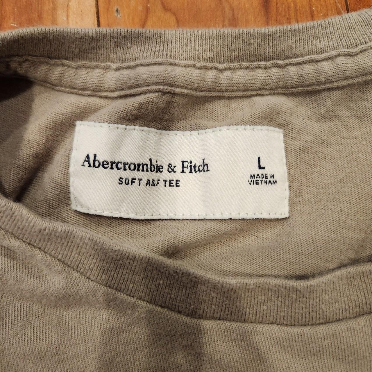 Y2k abercrombie and fitch embroidered tshirt Mens... Depop