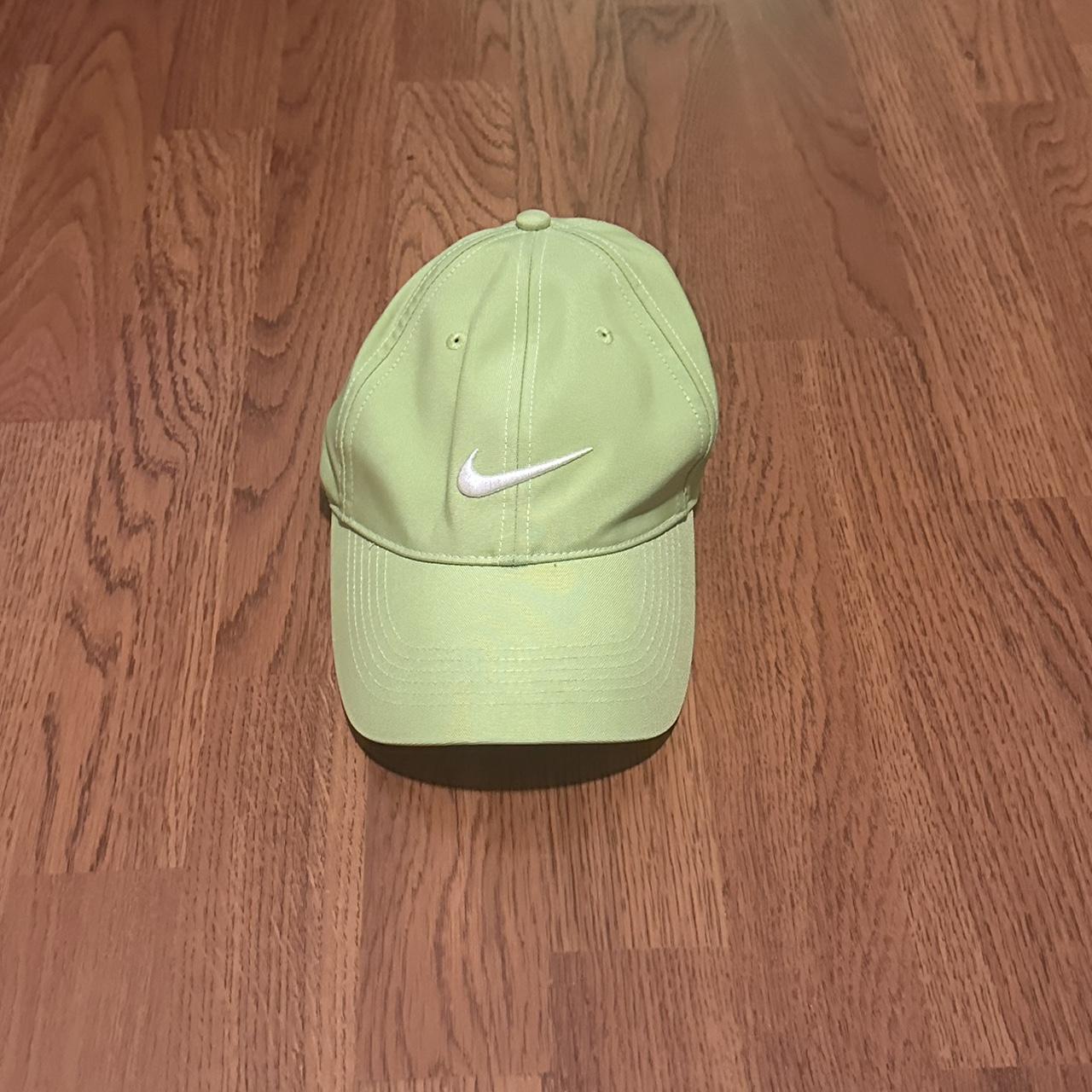 lime green nike baseball hat Depop