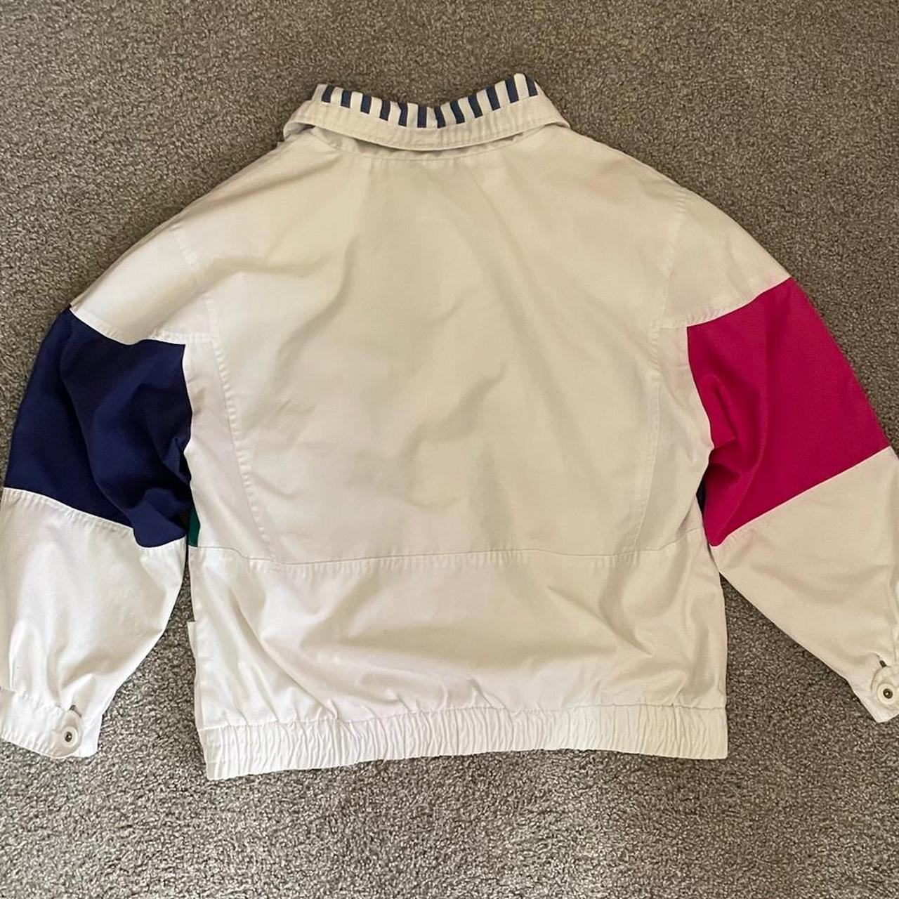 Current Seen Men's Windbreaker Jacket - Multi/Whi… - image 2