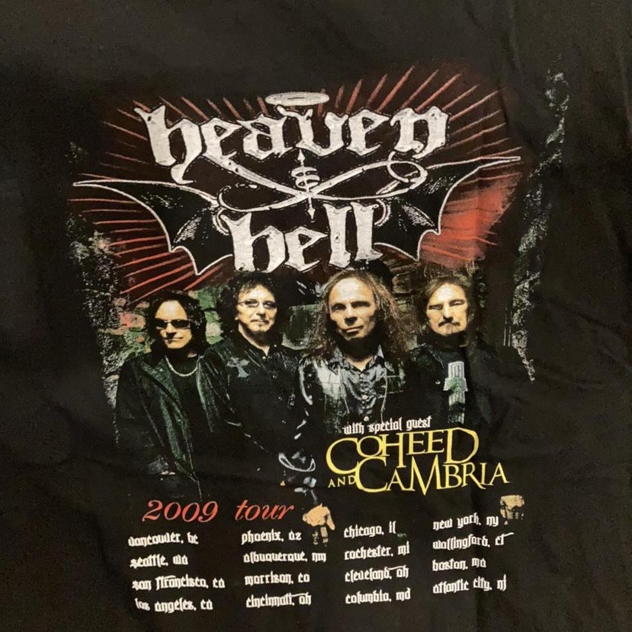 Heaven and Hell shirt Tour 2009 Used in excellent | Depop