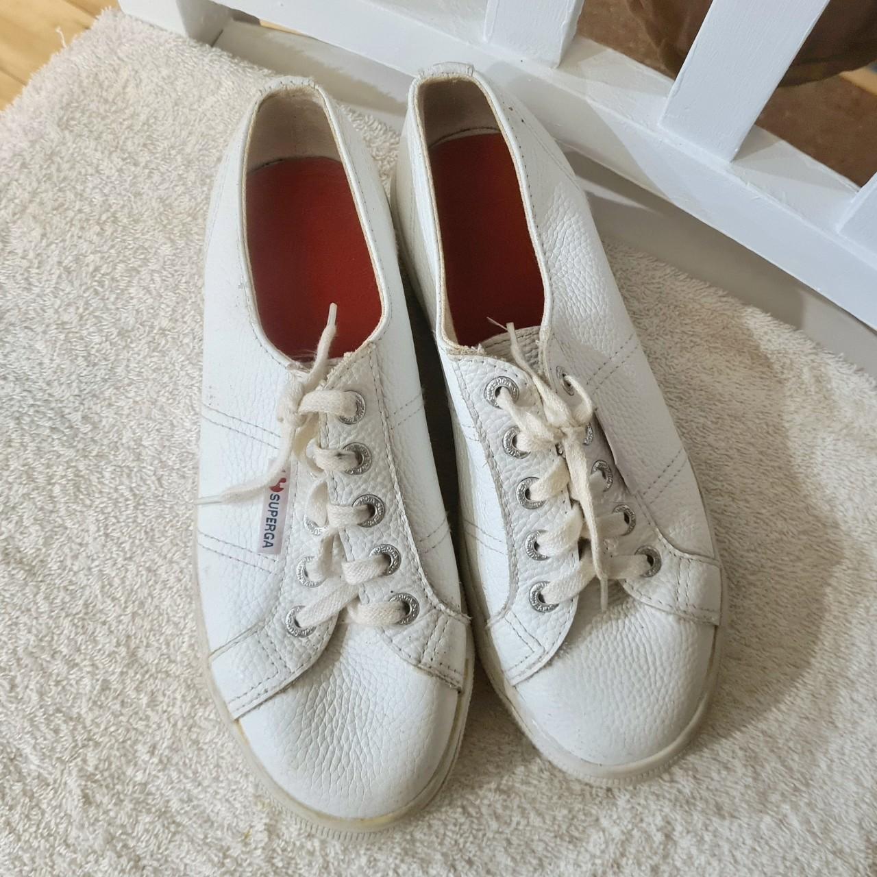 Superga Platform Sneakers White UK 4 EU 37. A. Depop