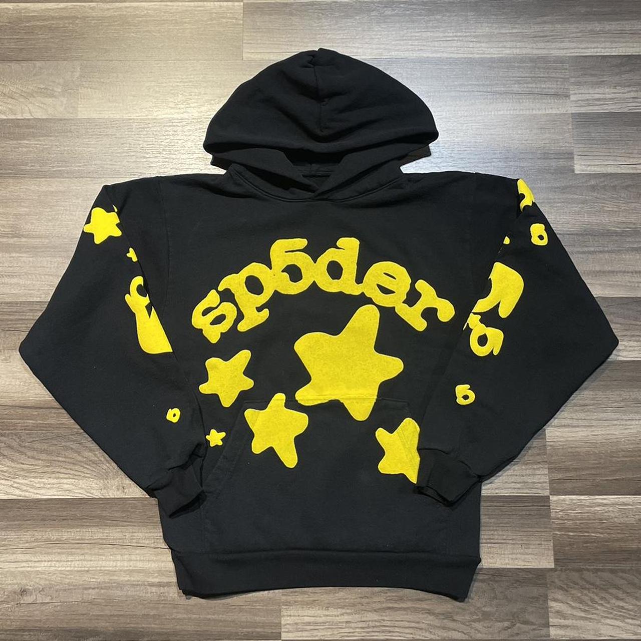 Brand New Yellow Sp5der Hoodie Small Medium Large