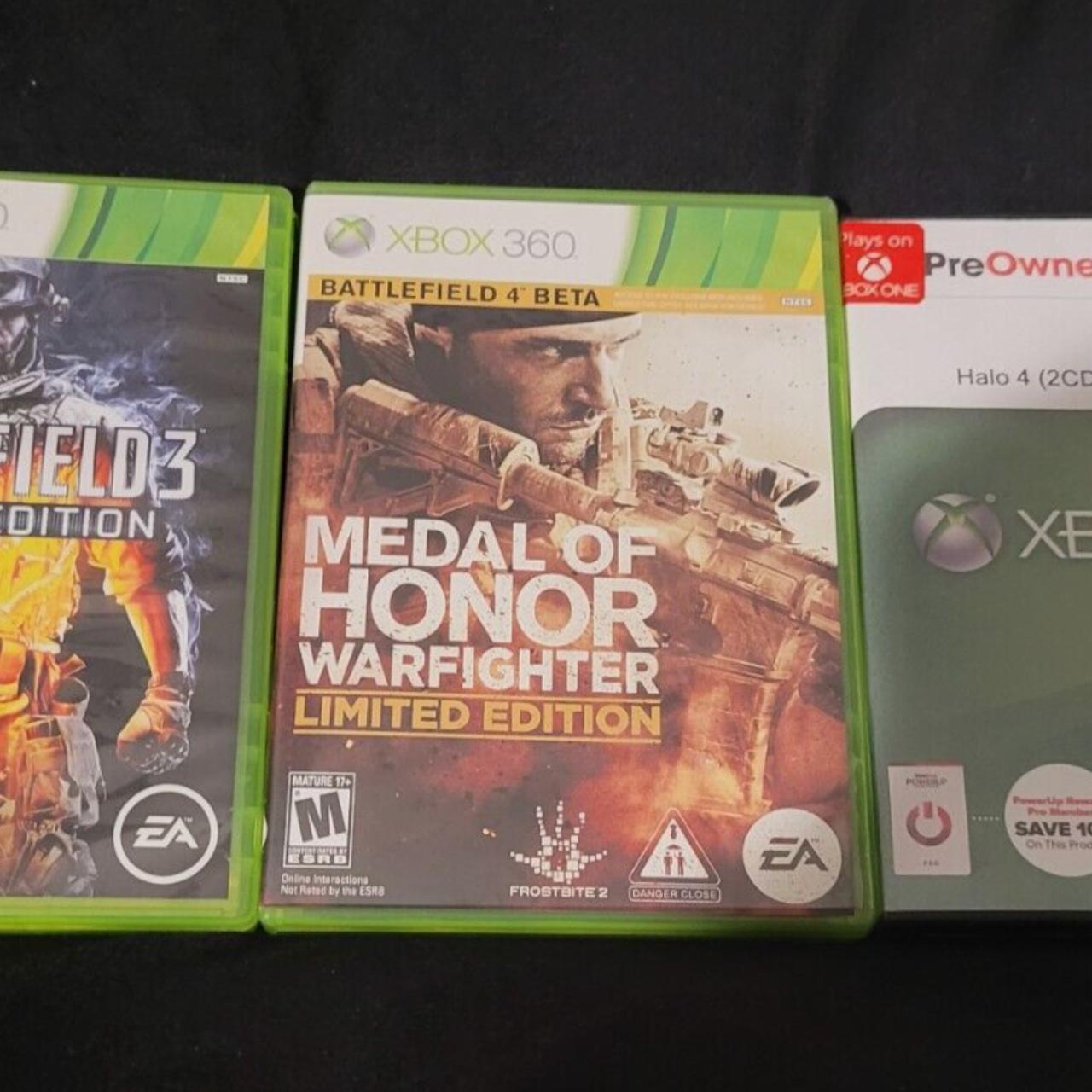 XBOX 360 Games comes with Halo 4, Battle Field 3... - Depop