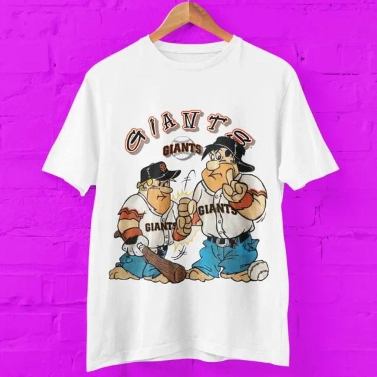 Vintage San Francisco Giants Flintstones T-Shirt,... - Depop