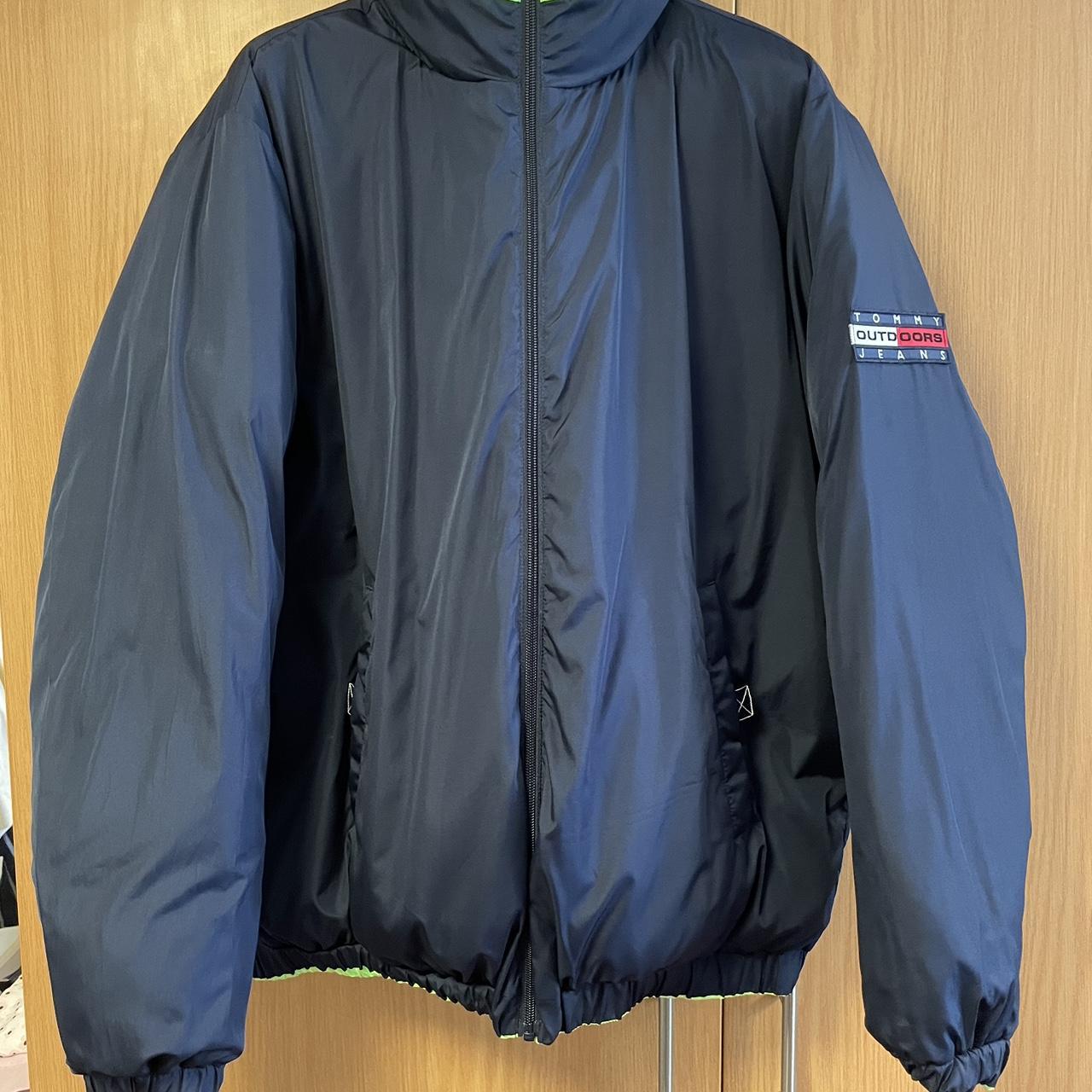 Tommy Hilfiger Reversible Neon Green/Navy Depop