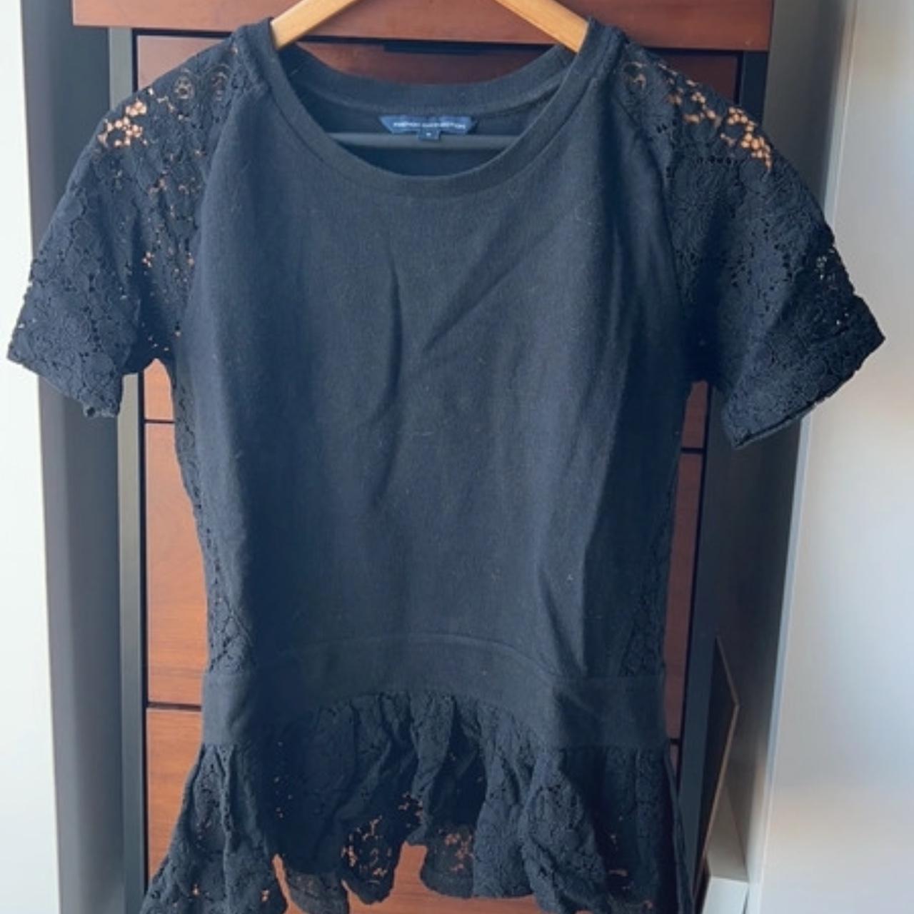 French Connection Black Lace Top Size S French... - Depop