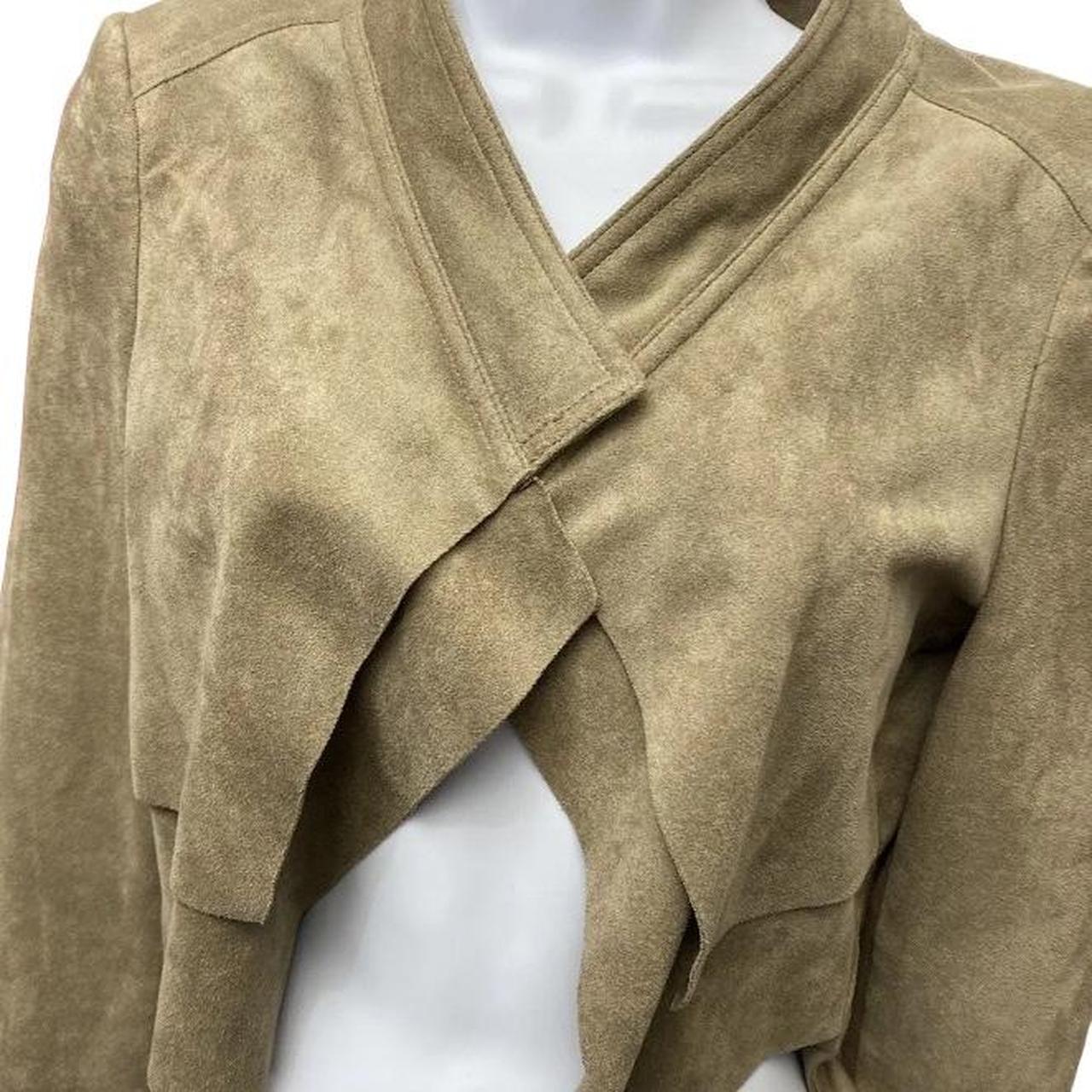 BCBGMAXAZRIA Y2K suede like shrug bolero jacket Depop