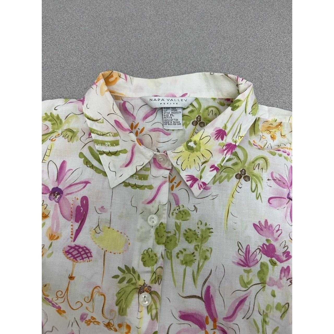 Napa Valley Petite Short Sleeve Button-up Blouse,... - Depop