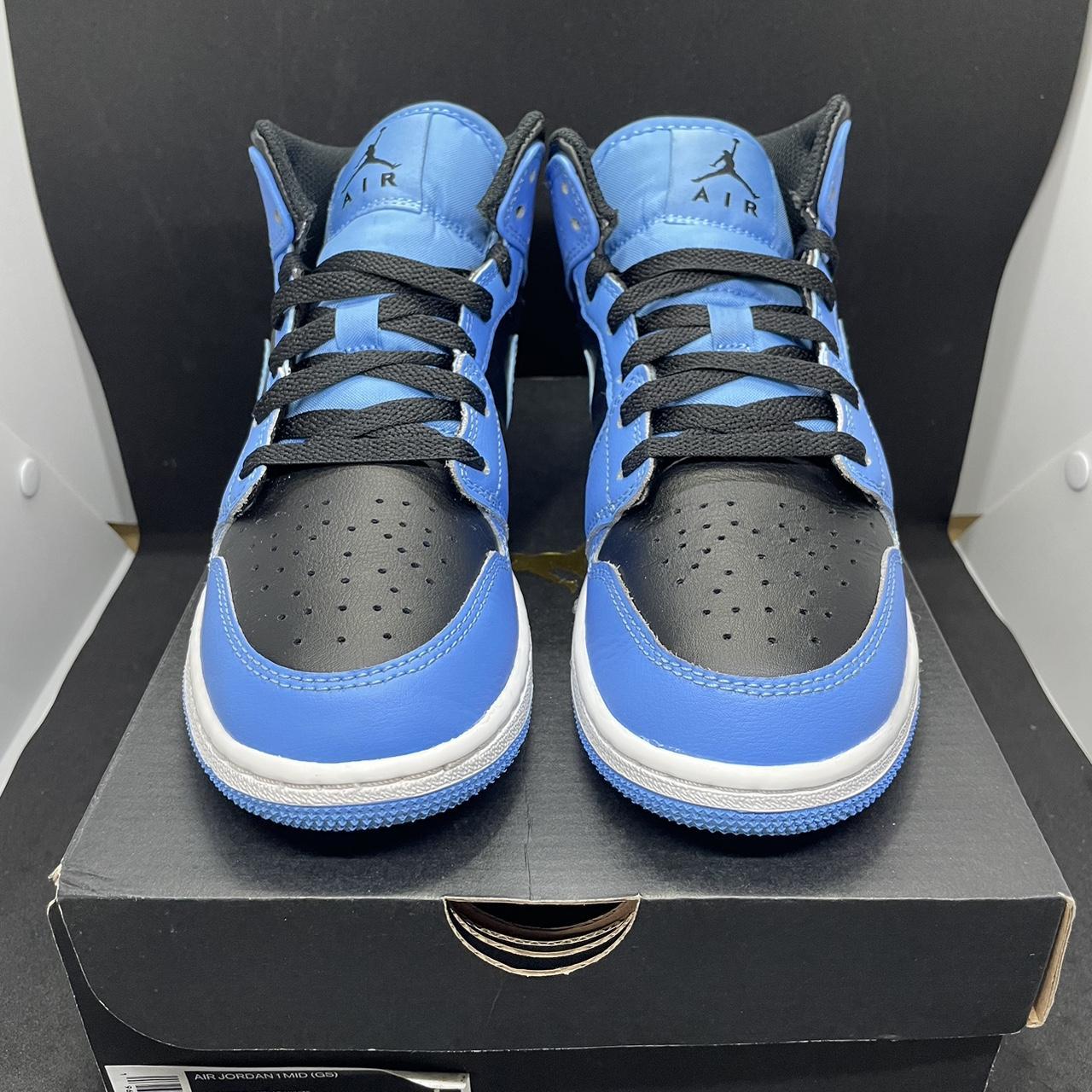 Nike Air Jordan 1 Mid (GS) University Blue | Depop