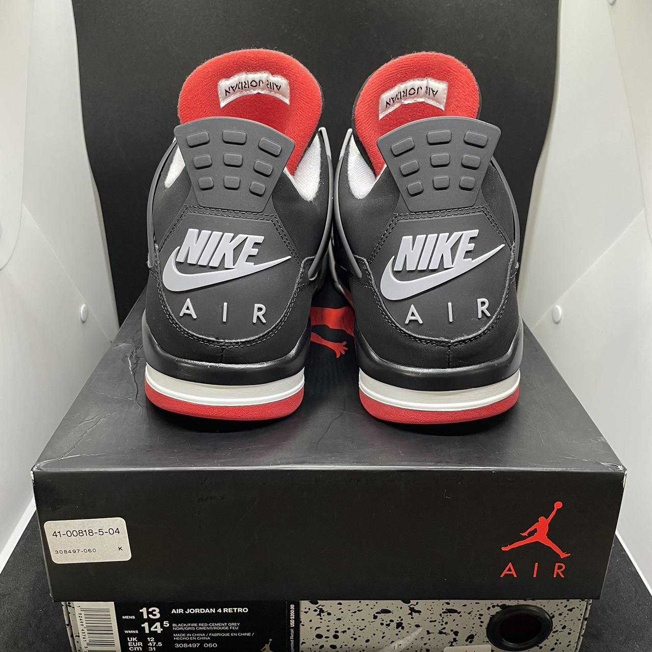 Nike Air Jordan 4 Retro Bred 2019 308497-060 Size | Depop Nike Air Jordan 4 Retro Bred 2019 308497-060 Size | Depop