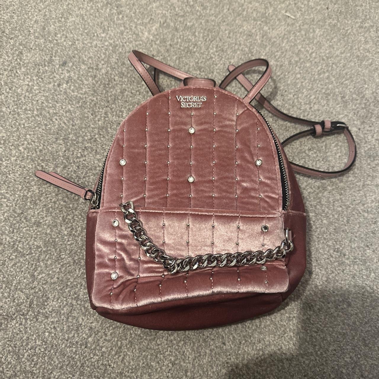Victoria’s Secret Pink Velvet Mini Backpack Great... Depop