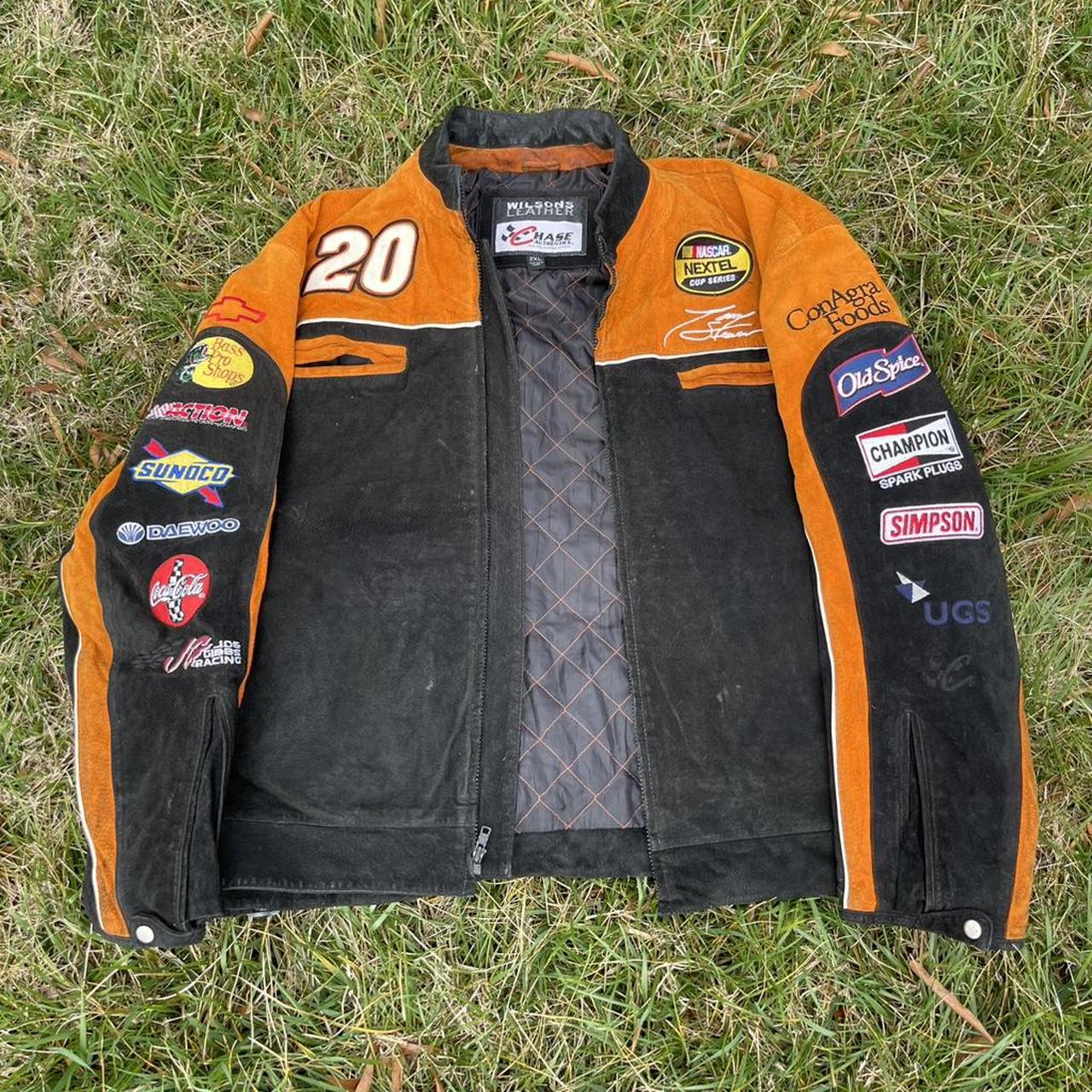 Tony Stewart Mens newest Lather/Suede Jacket