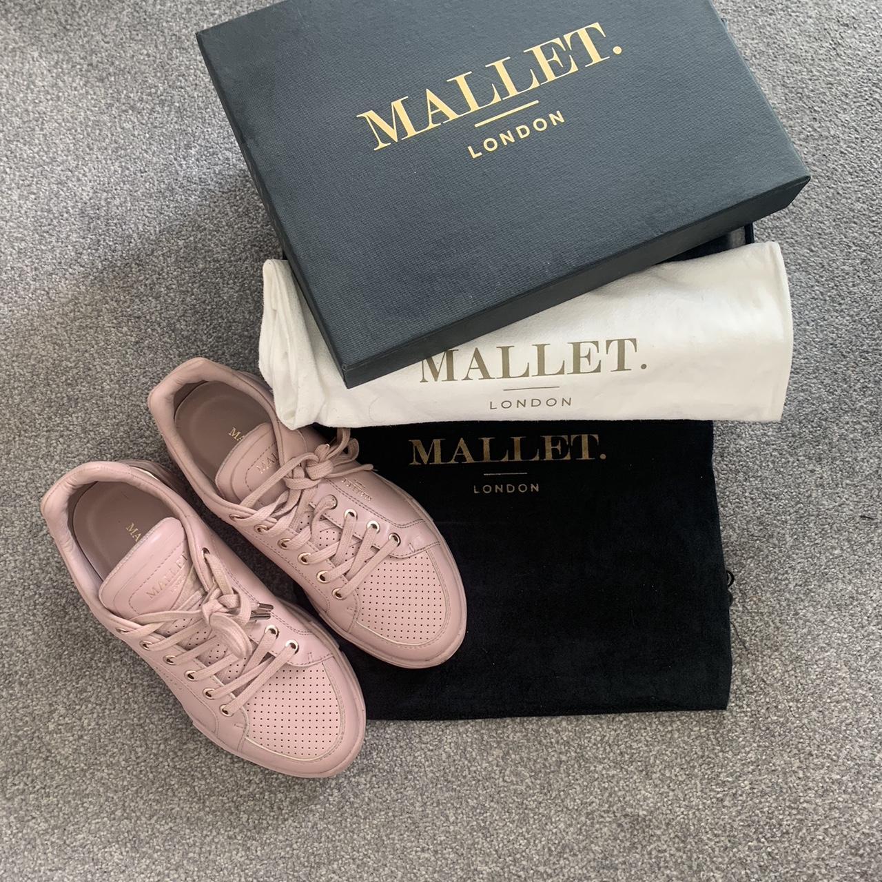 MALLET KINGSLAND LEATHER TRAINERS ROSE/ PINK Depop
