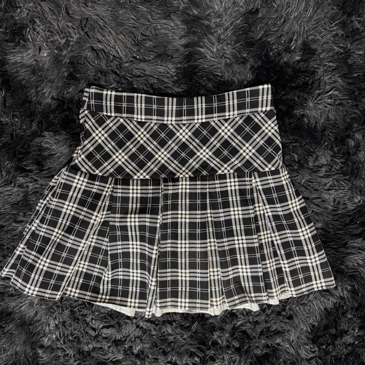 Women's Skirt - Black/Multi - S – Black and white… - image 1