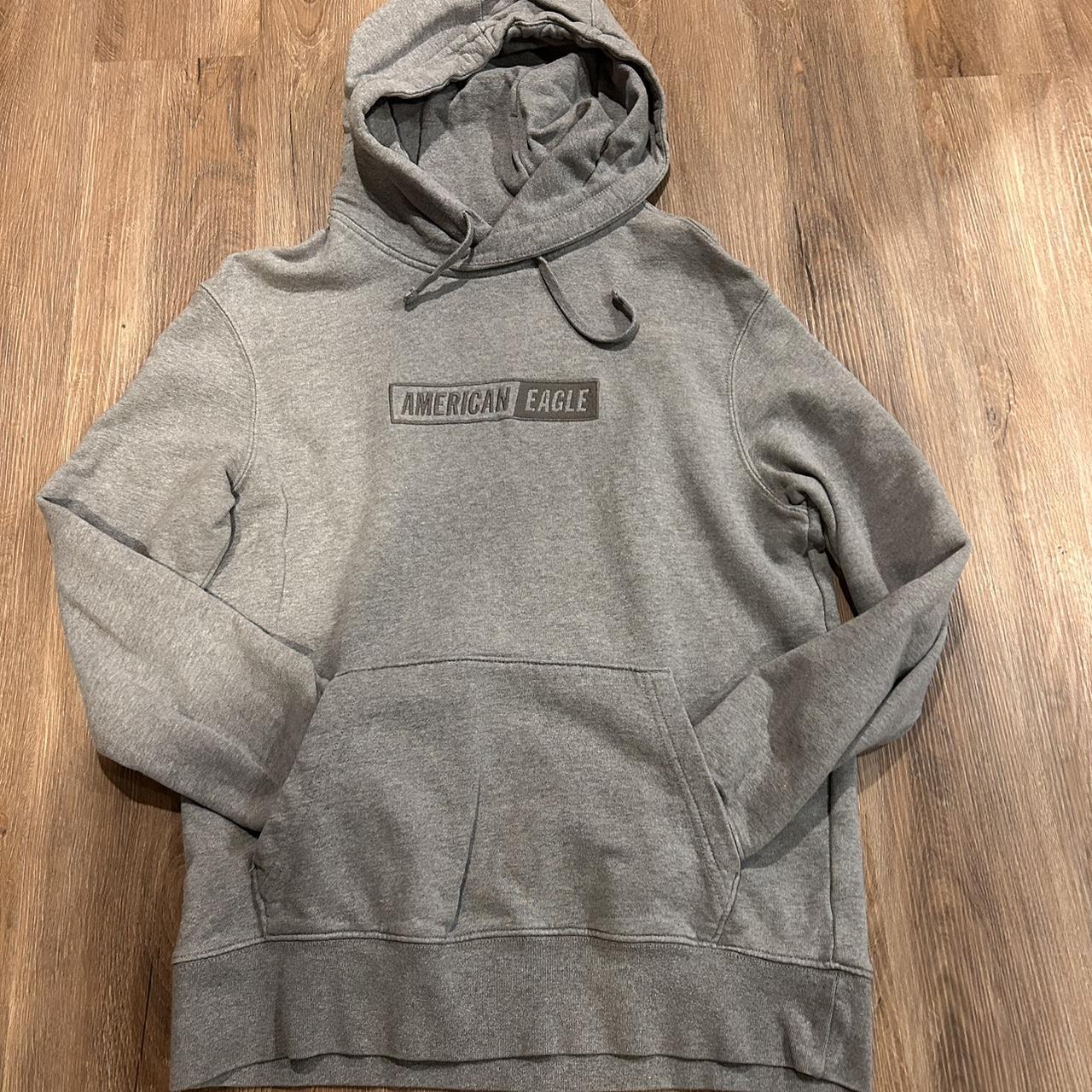 Grey american eagle hoodie sale