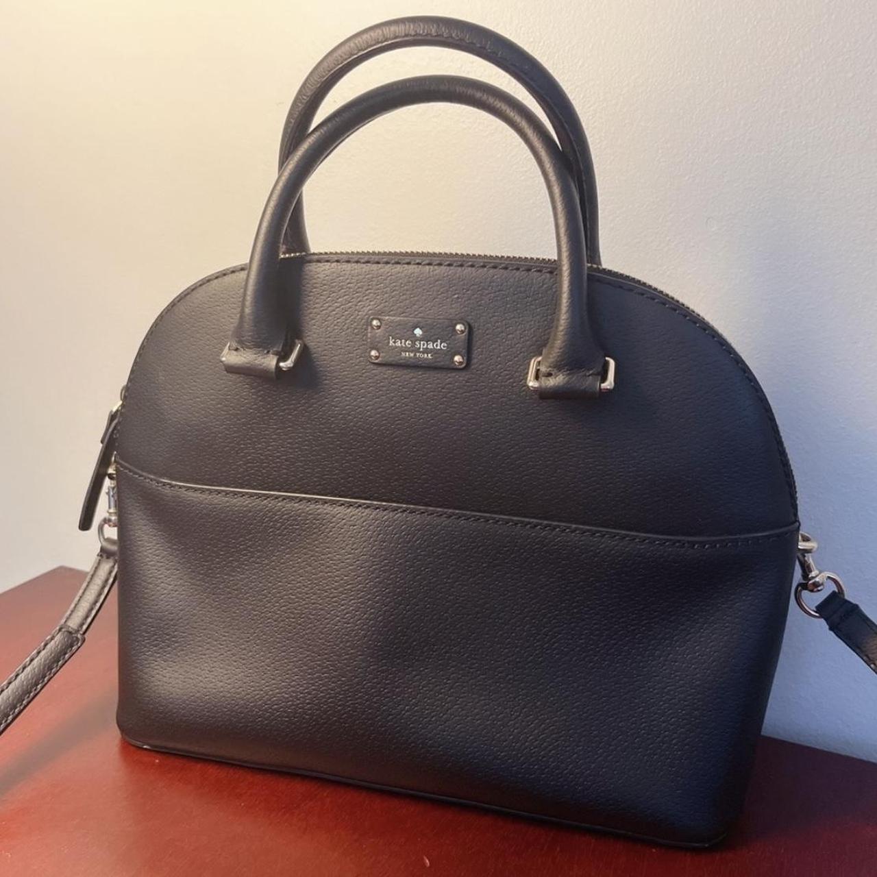 Kate Spade Leather Large Darcy Satchel Handbag Tote Crossbody In Black |  eBay