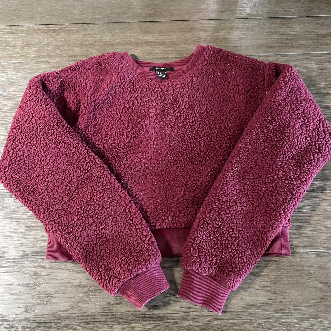 Burgundy sweater forever 21 best sale