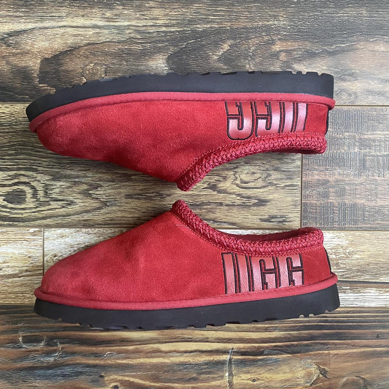tasman uggs with red trim